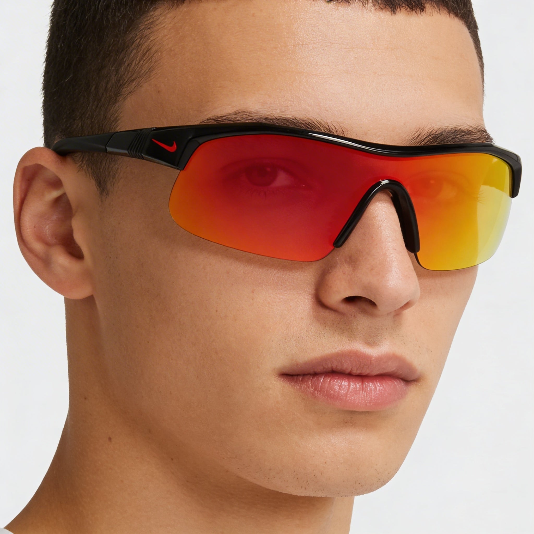 Nike Show X1 N Iu4881x Unisex Sunglasses Black / Red Mirror Plastic Non-Polarized UV400 58mm, Photo 5
