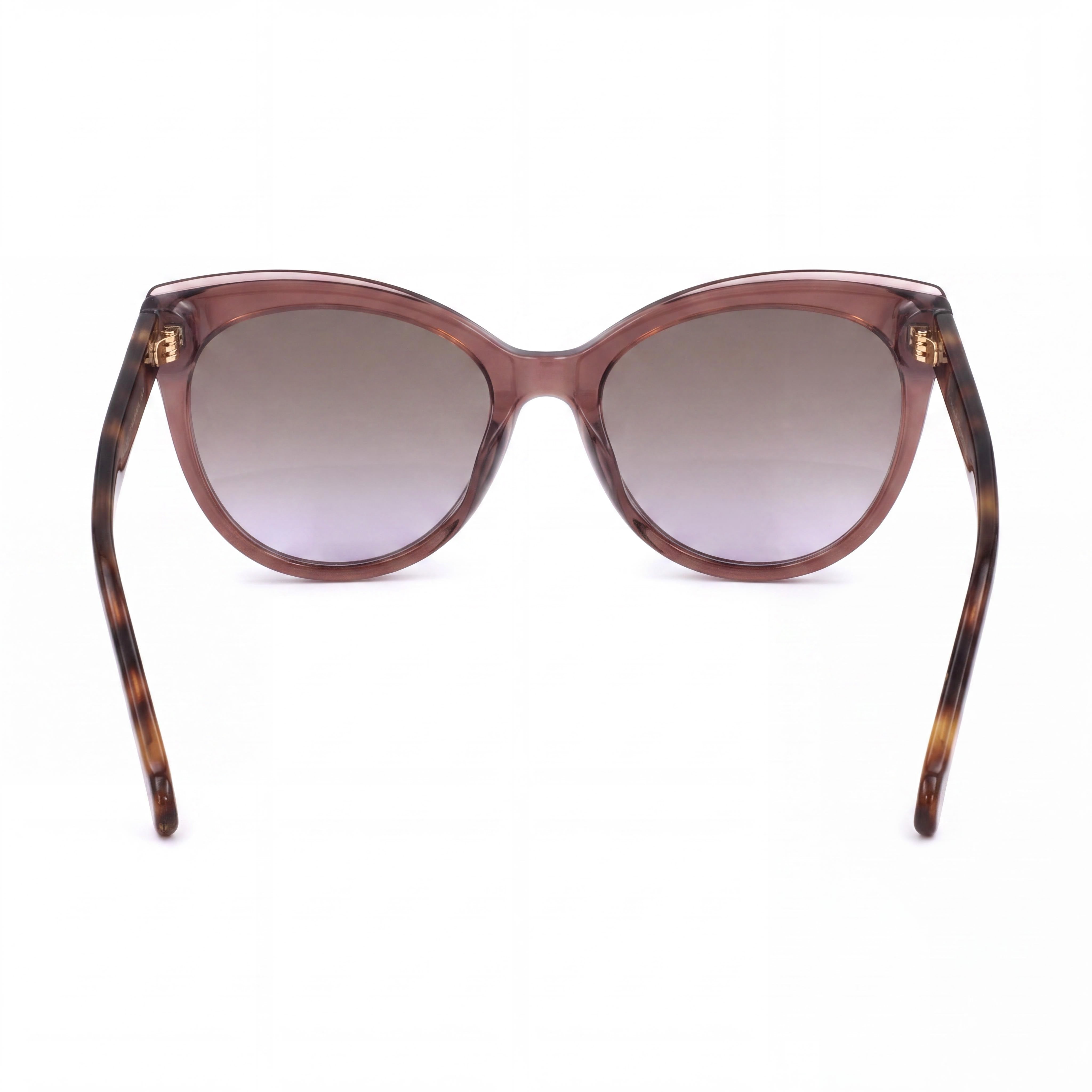 Gafas de sol ligeras de acetato con montura marrón grisácea para mujer Carolina Herrera Essential, aptas para lentes graduadas, 57 mm, Photo 3