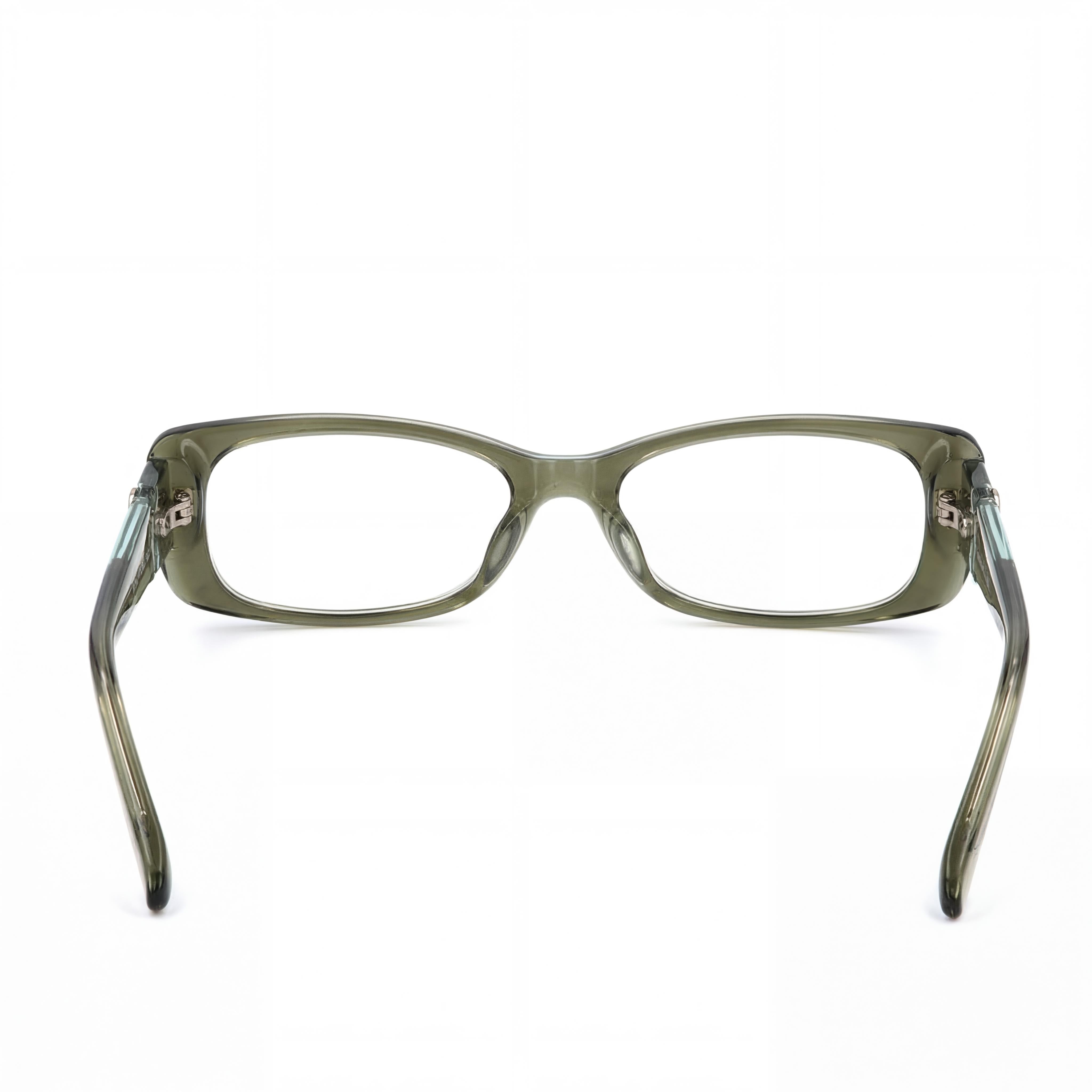 Emilio Pucci 2672_340 Unisex Eyewear Frame, crafted from Green Clear Plastic, featuring a 52mm Lens Width, Photo 3