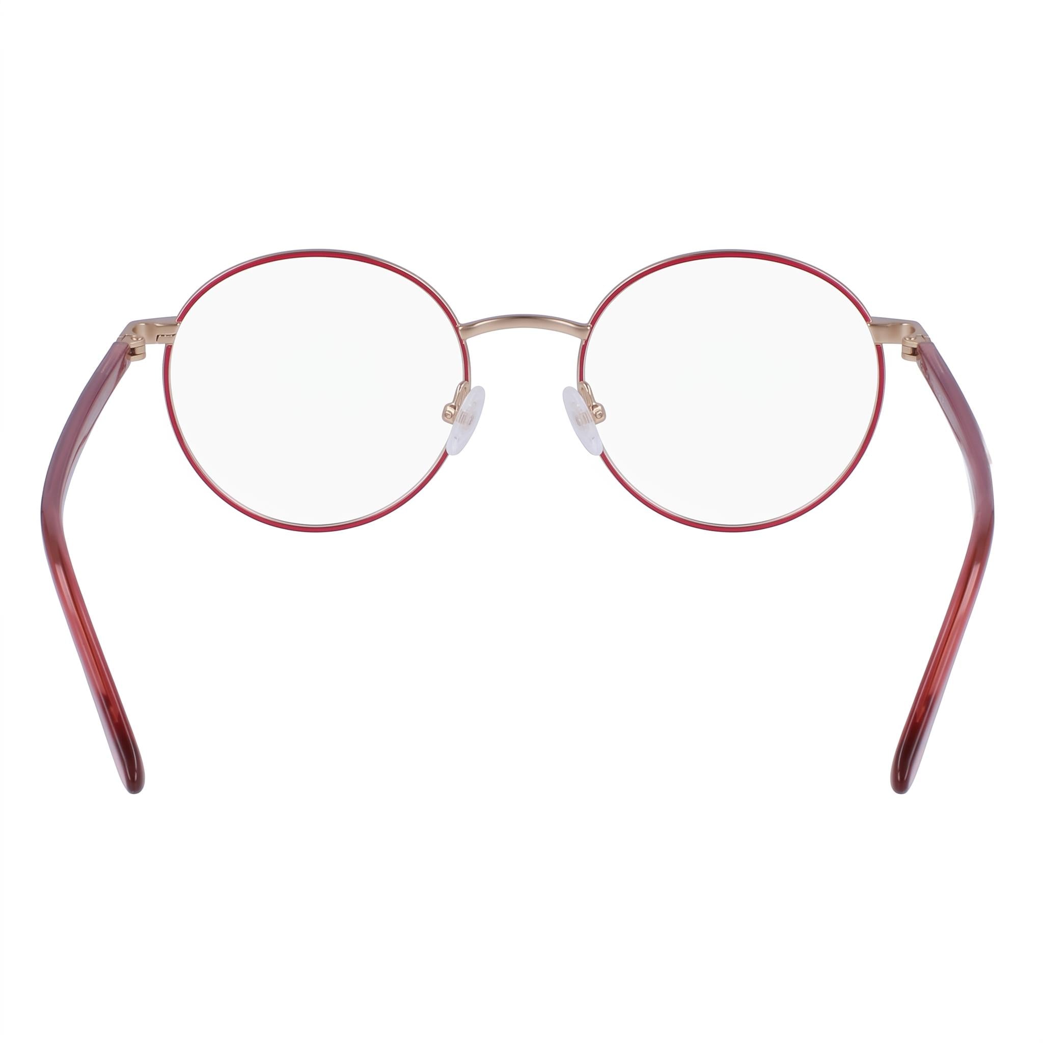 Gafas unisex Calvin Klein Ck23106 con montura de metal rosa y lentes rosas, tamaño 51 mm, Photo 4