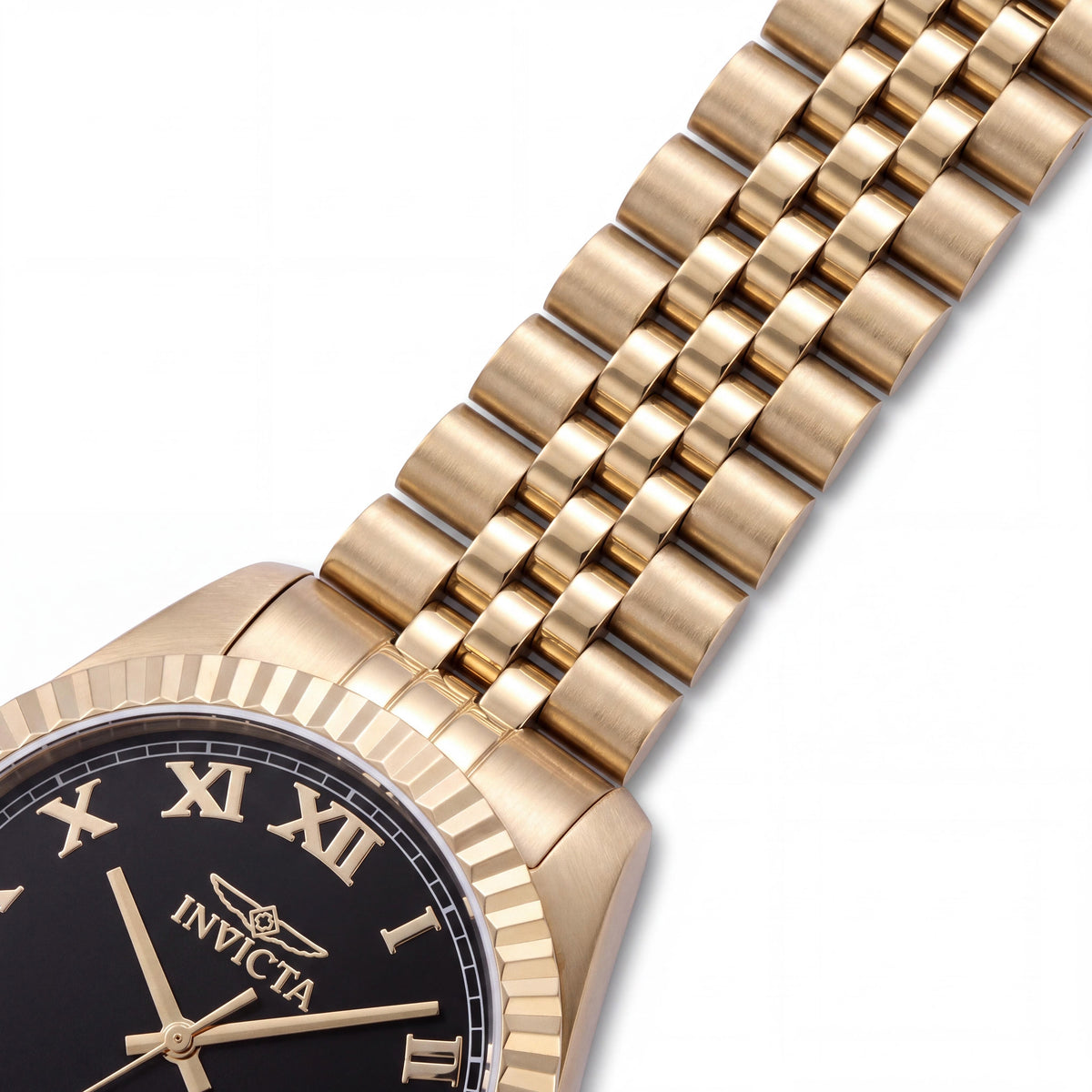 Invicta Specialty 47405 Classic Sport Unisex Gold Stainless Steel Black Dial Quartz Watch 43mm, Photo 3