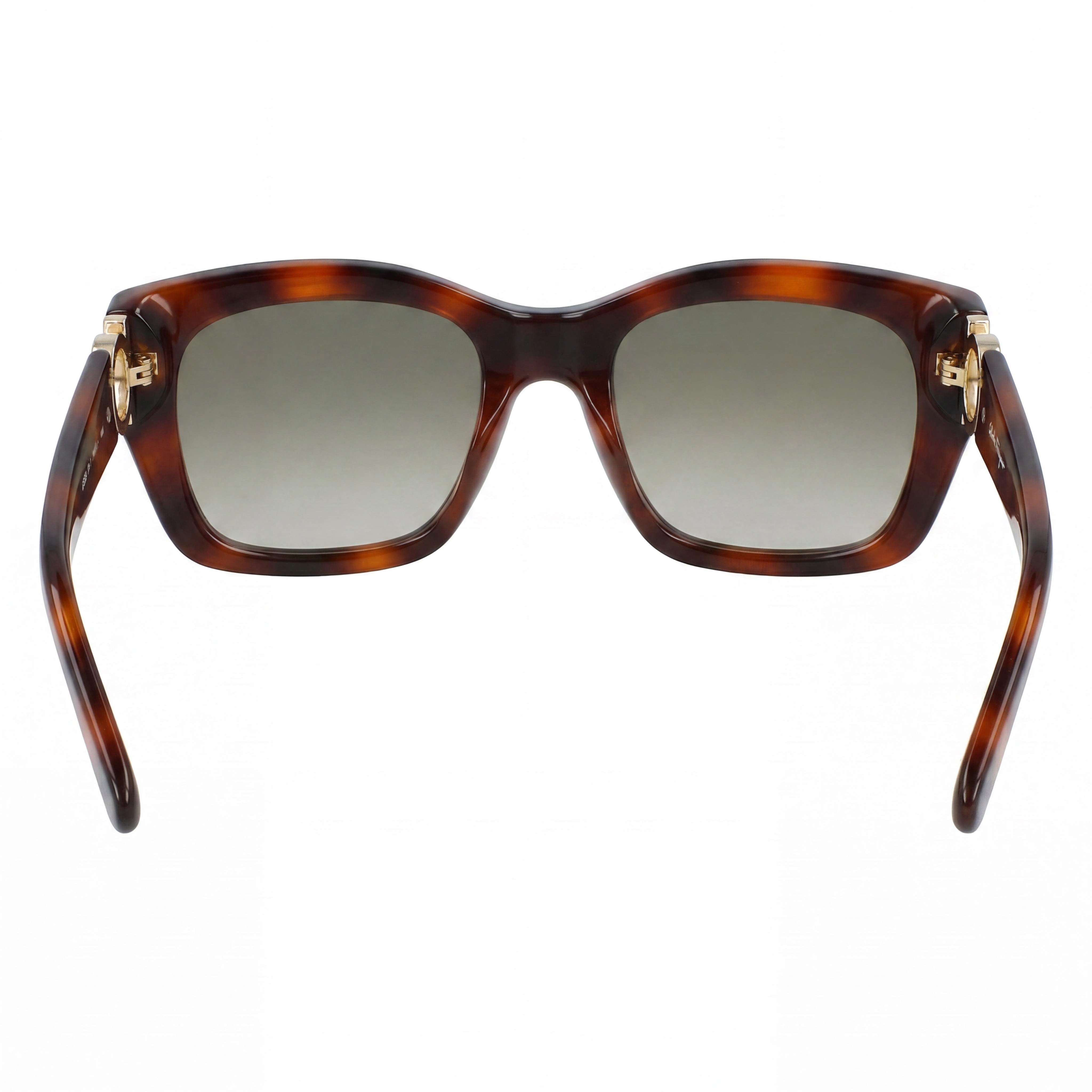 Gafas de sol Salvatore Ferragamo SF1012SL para mujer, cuadradas, de acetato color tortuga y gris degradado, con protección UV, 53 mm, Photo 3