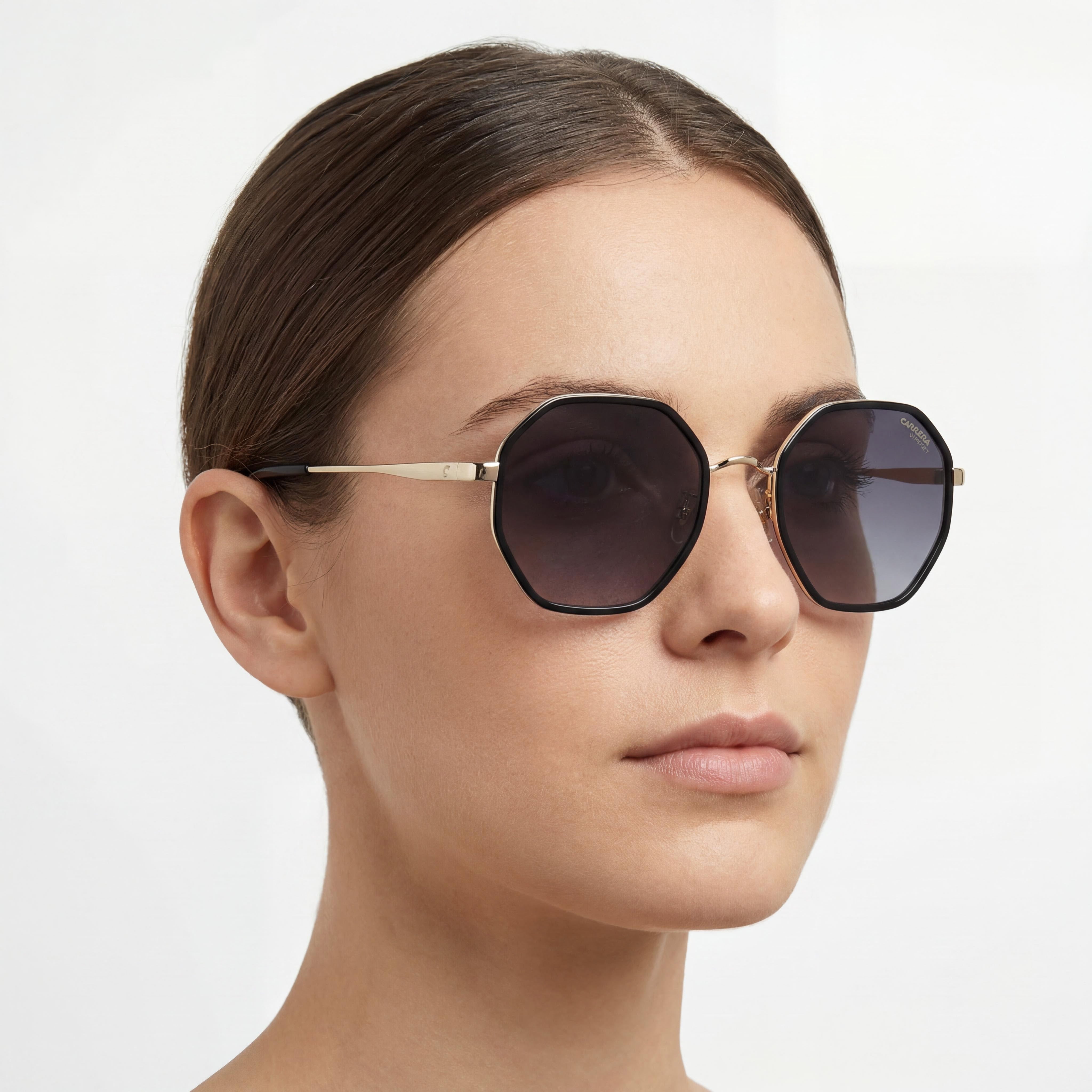 Carrera 3029-S Mujer Casual Metal Negro Gris Oscuro Sombreado Sin Polarizar Protección UV 53mm, Photo 5