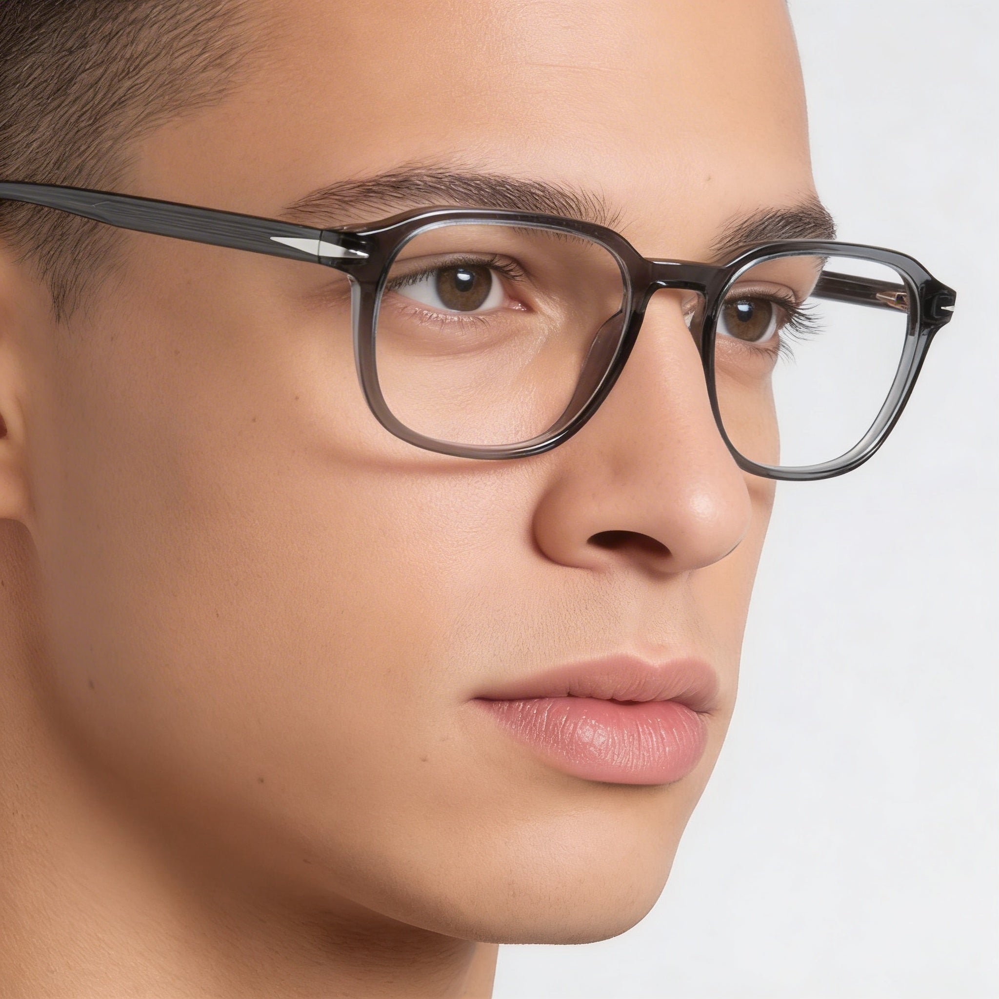 David Beckham Db 1084 Men's Transparent Grey Plastic Frame Eyewear 51mm Lens Width, Photo 4