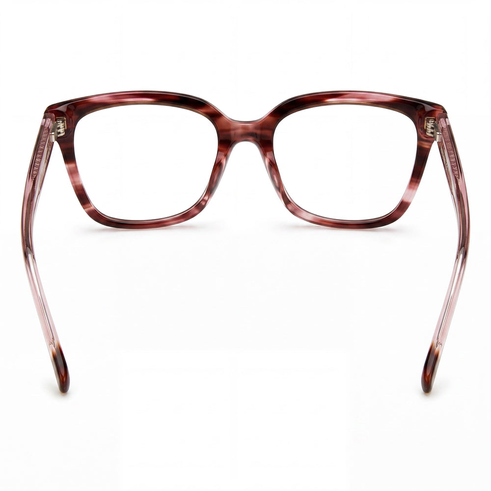 Missoni Modern Women's Pink Red Horn Acetate Optical Eyewear with Polycarbonate Lenses 53mm