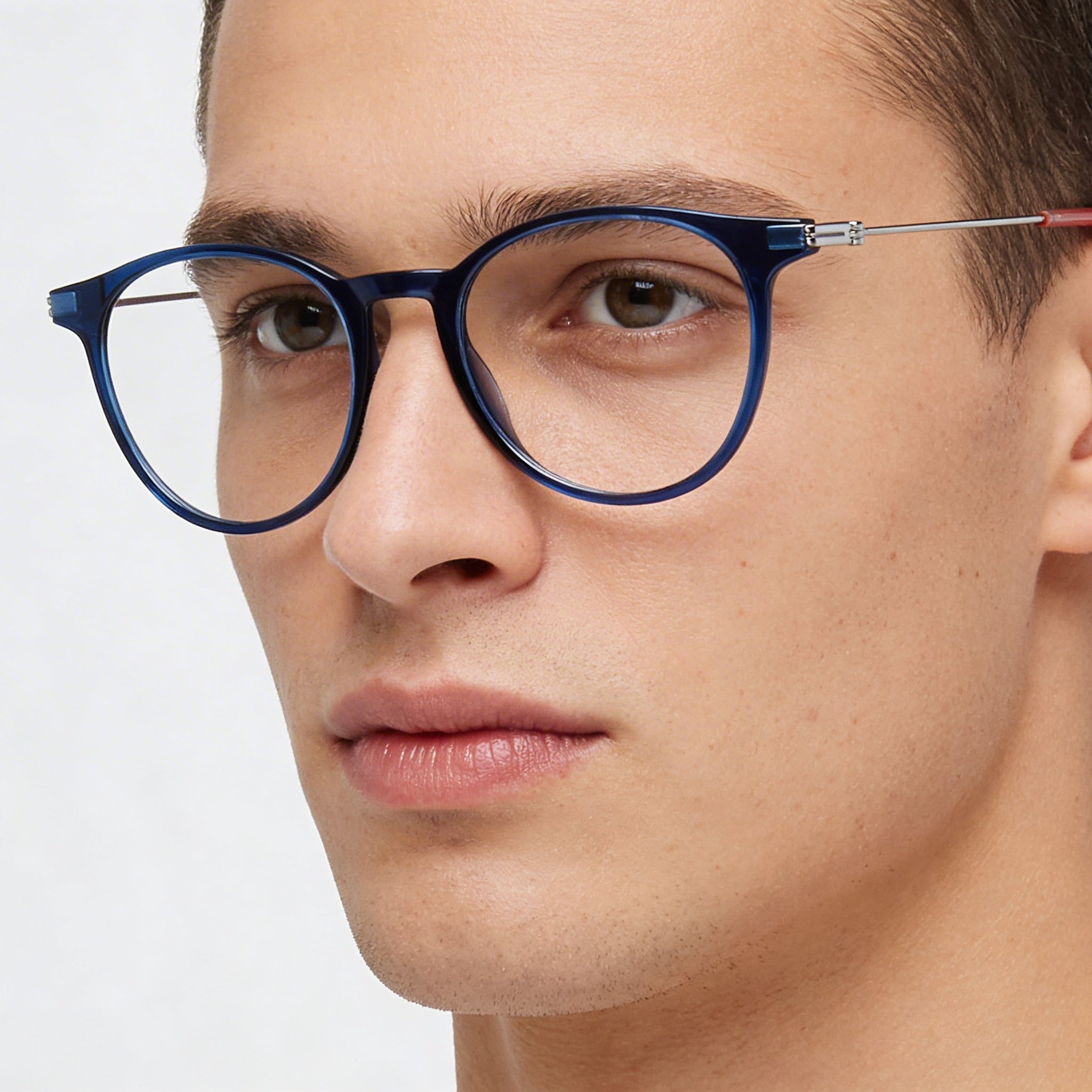 Tommy Hilfiger Modern Men's Blue Injected Frame with Polycarbonate Non-polarised Lenses 49mm Eyewear, Photo 3