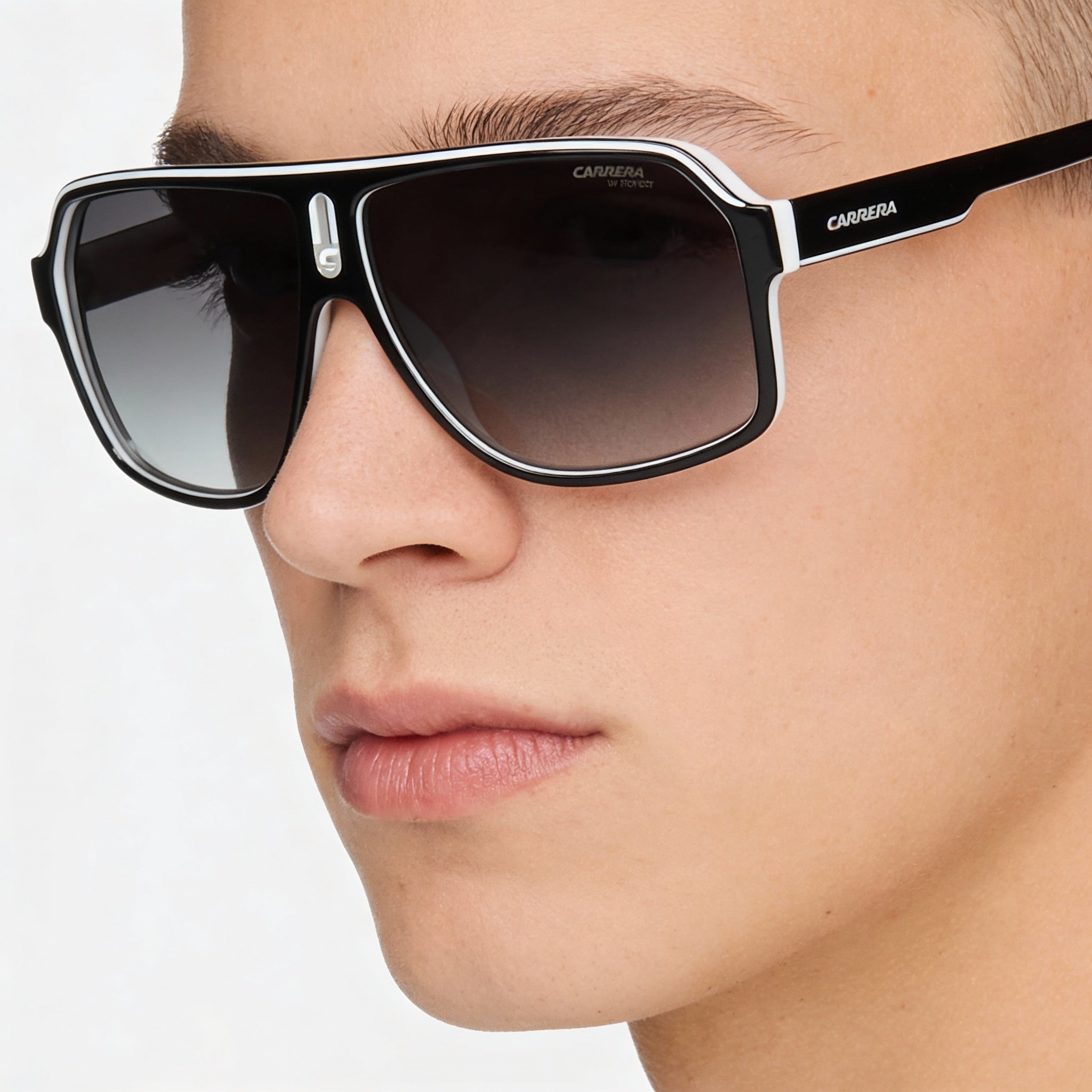 Carrera 1001/S Unisex Black/Gray Shaded Plastic UV Protected Non-Polarized 62mm, Photo 4