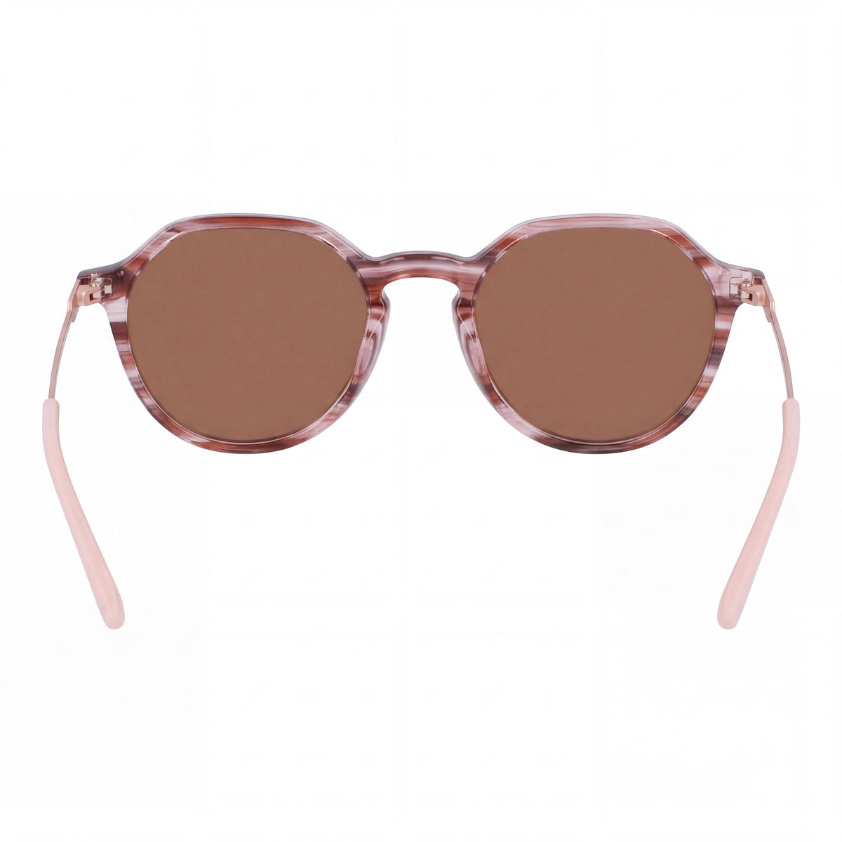 Cole Haan Ch6503 Gafas de Sol Polarizadas de Metal Unisex con Lentes Marrones, Montura en Tono Cuerno Melocotón, Protección UV del 100%, 52mm, Photo 3