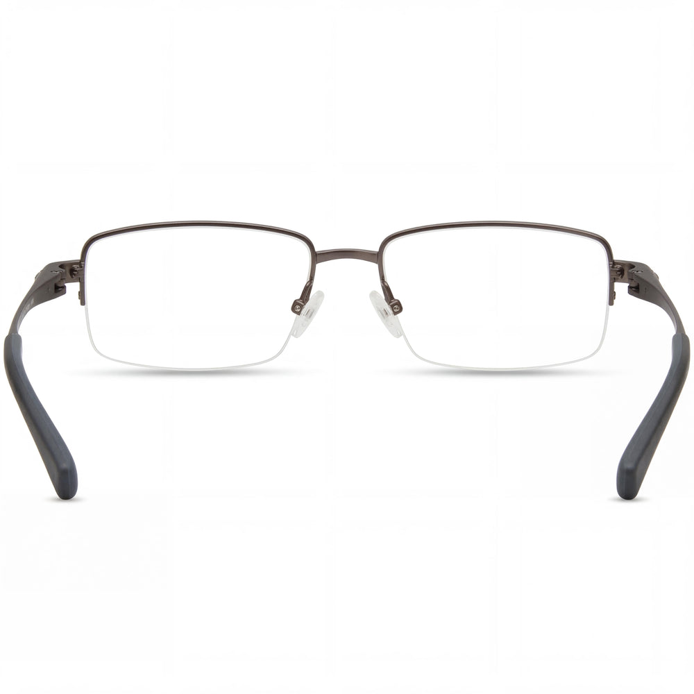Harley-Davidson Hd9024 Gunmetal Rectangle Eyeglasses Unisex, 59mm
