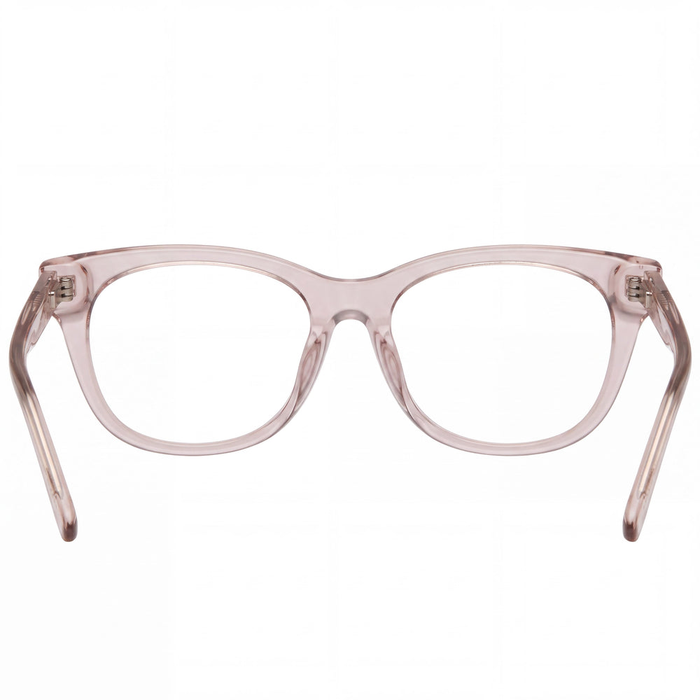 Gafas unisex modelo casual de la colección Spy Boundless Optical 55 con montura en color rubor traslúcido suave