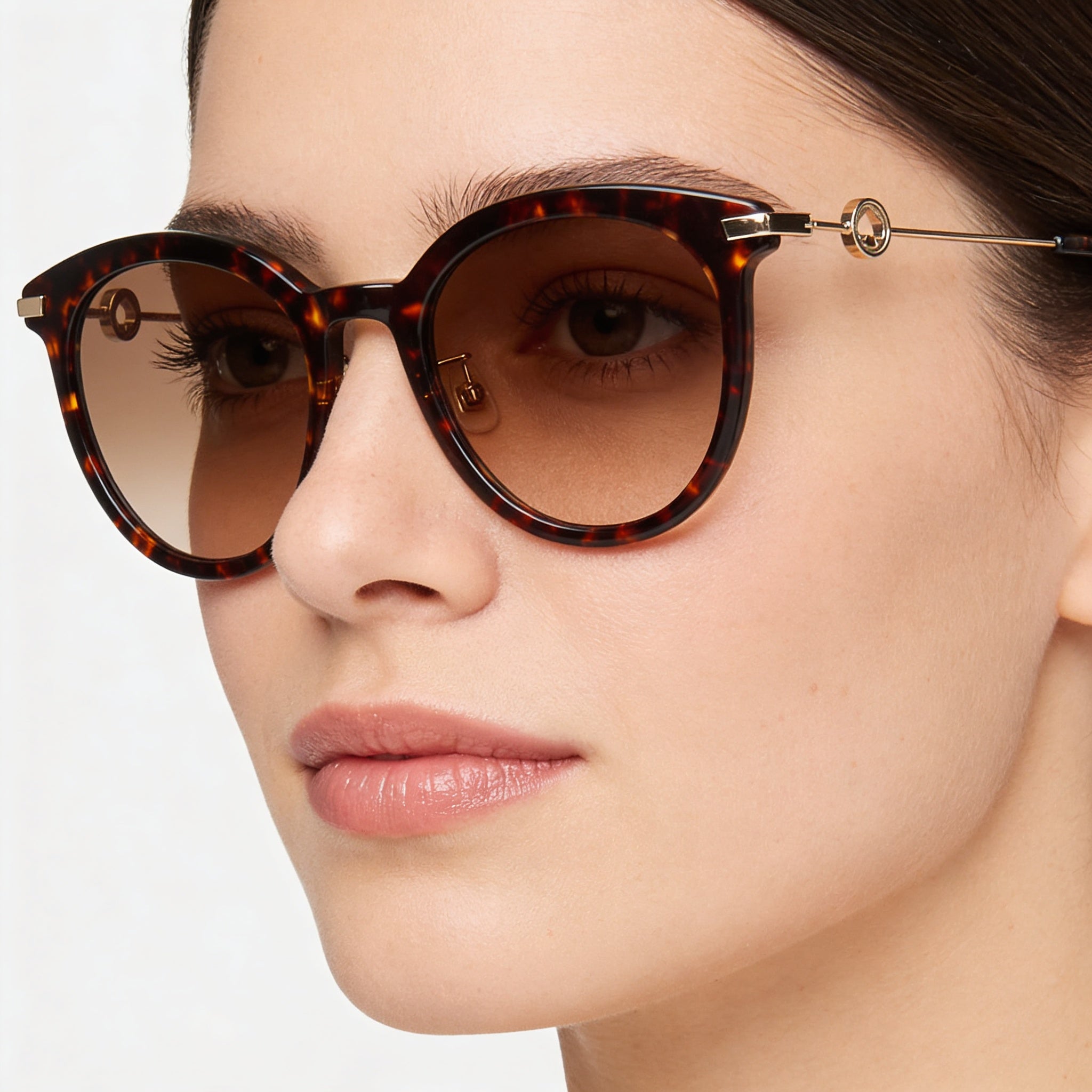 Kate Spade New York Keesey/G/S Women's Havana Plastic Frame Brown Gradient 53mm UV Protection Sunglasses, Photo 4