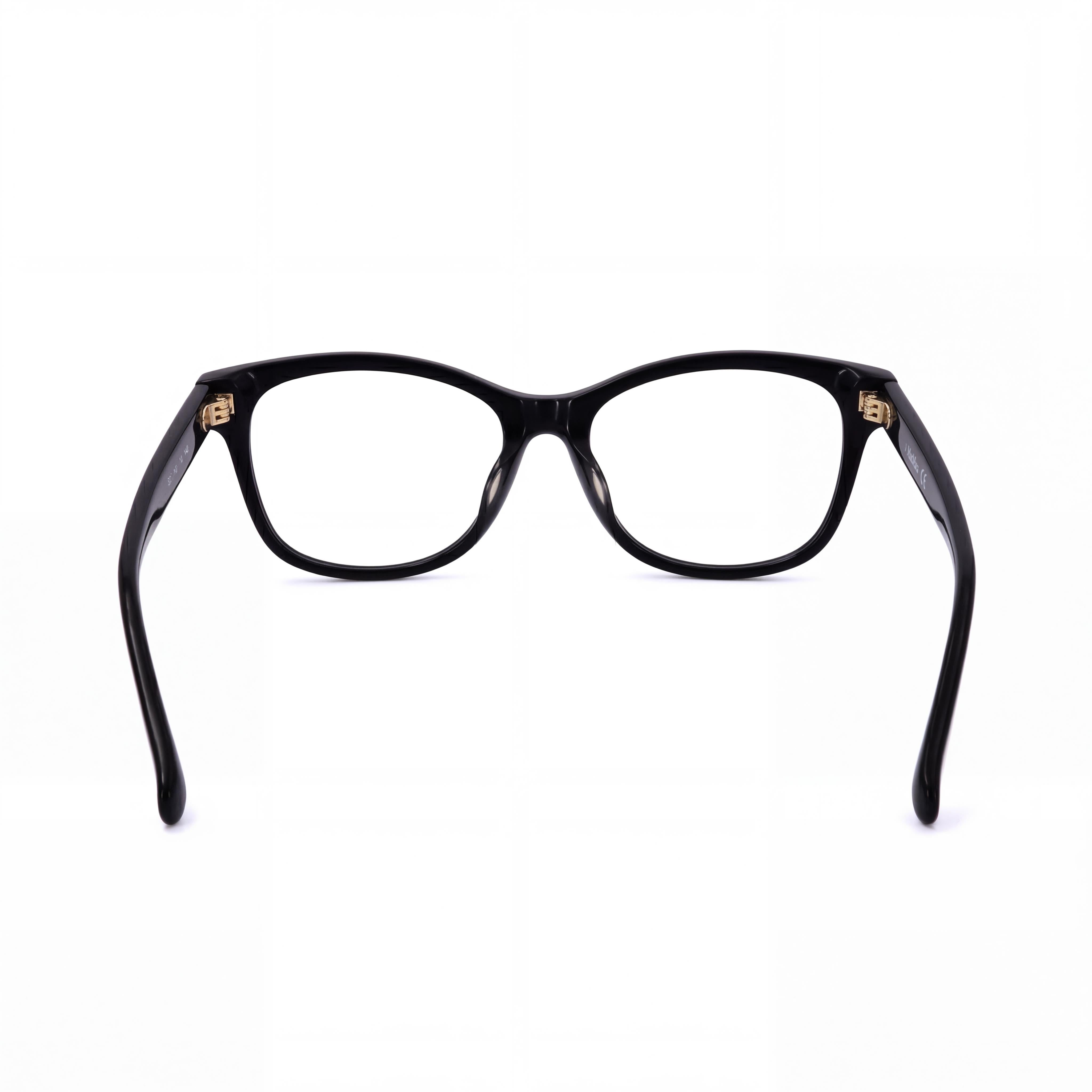 MaxMara Model Mm5032-f Men's Black Plastic Frame, Polycarbonate Lenses 54mm Eyewear, Photo 3