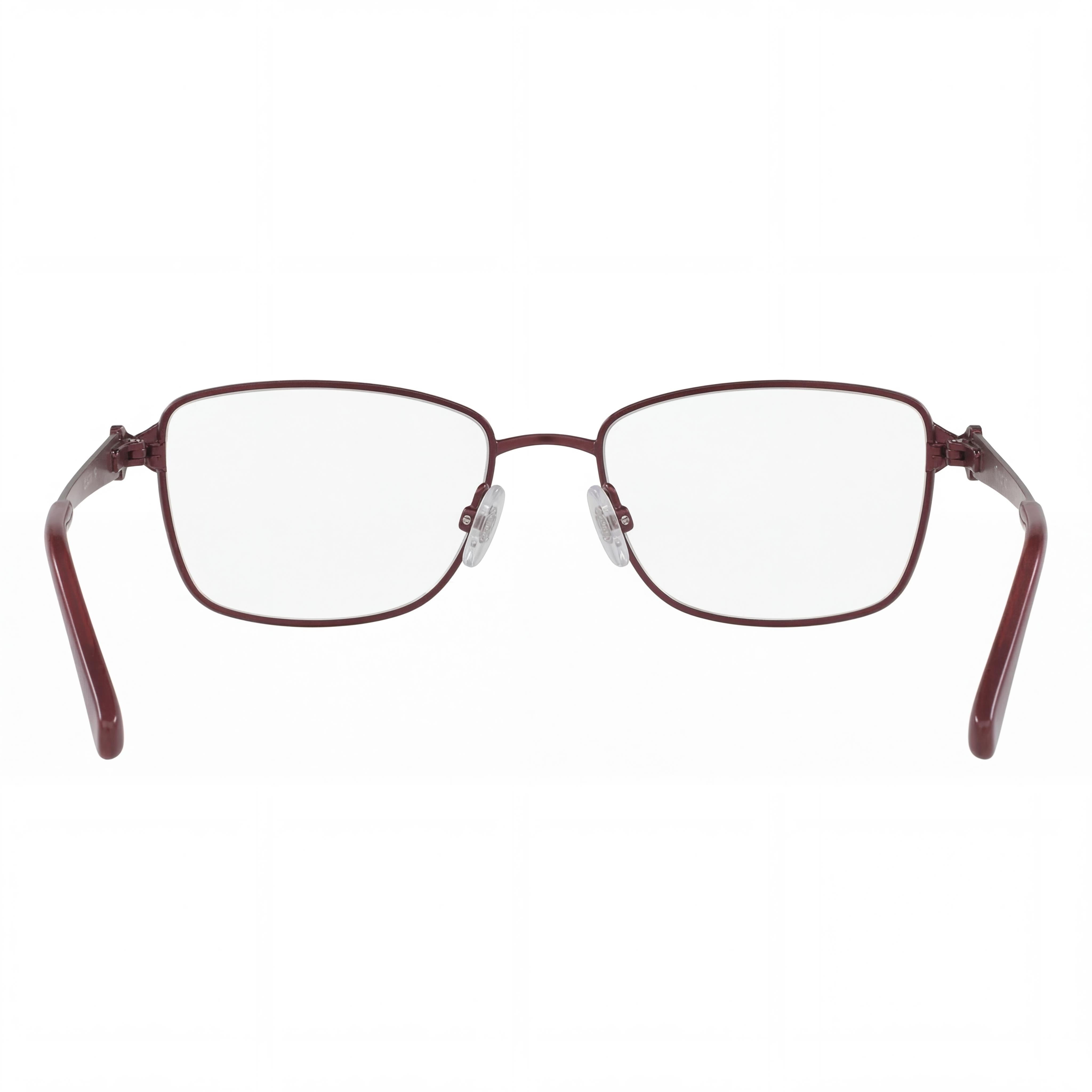 Flexon Lana Women's Polarized Eyeglasses with Burgundy Metal Frame, Polycarbonate Lenses, Lens Width 55mm, Photo 3