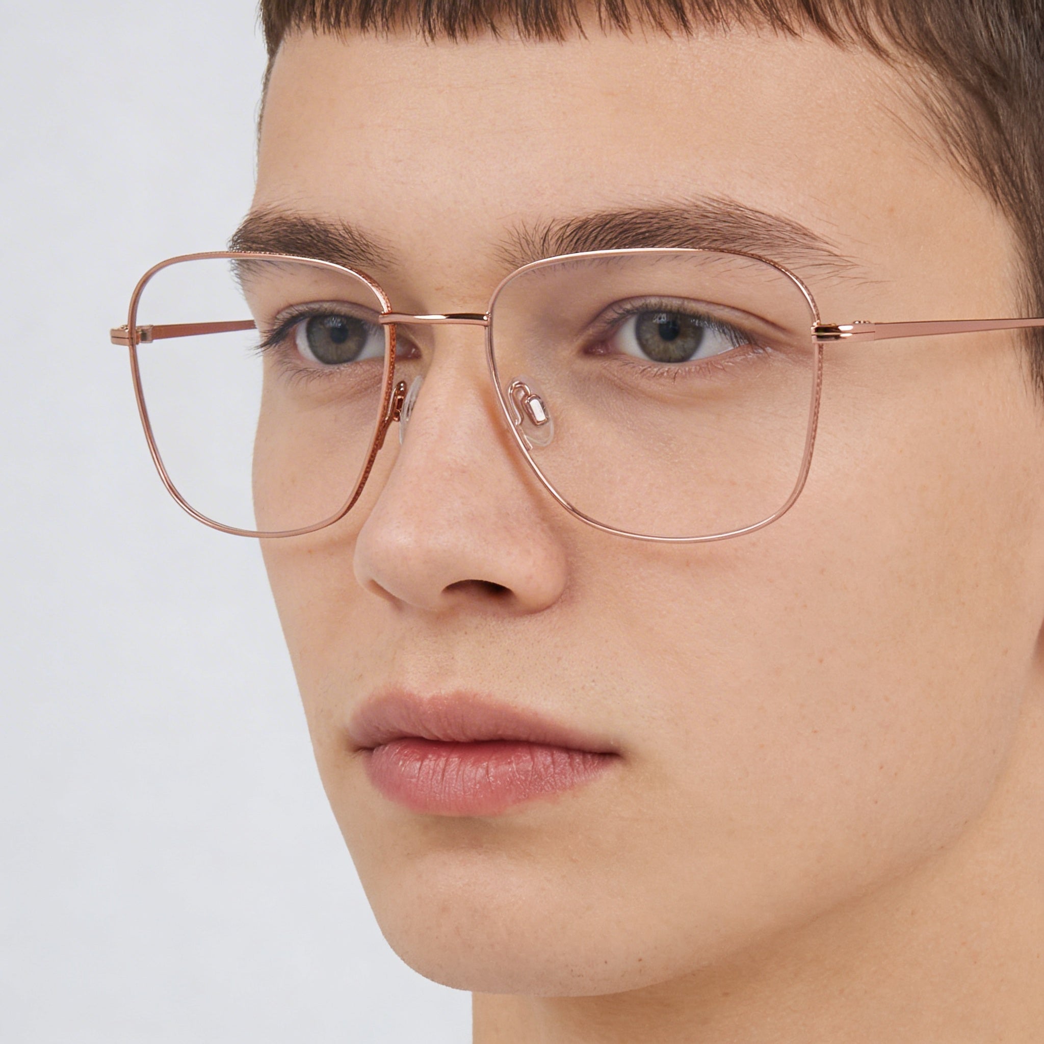 Gafas Flexon H6075 Unisex de Acetato en Oro Rosa, Ancho de Lente 55mm, Puente 18mm, Patilla 140mm, Photo 5