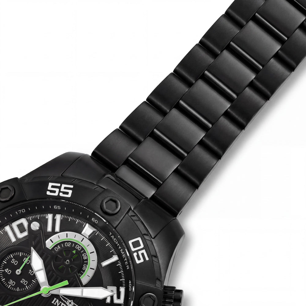 Reloj Invicta 26101 S1 Rally para hombre cronógrafo de cuarzo, acero inoxidable con baño de iones negro, 48 mm