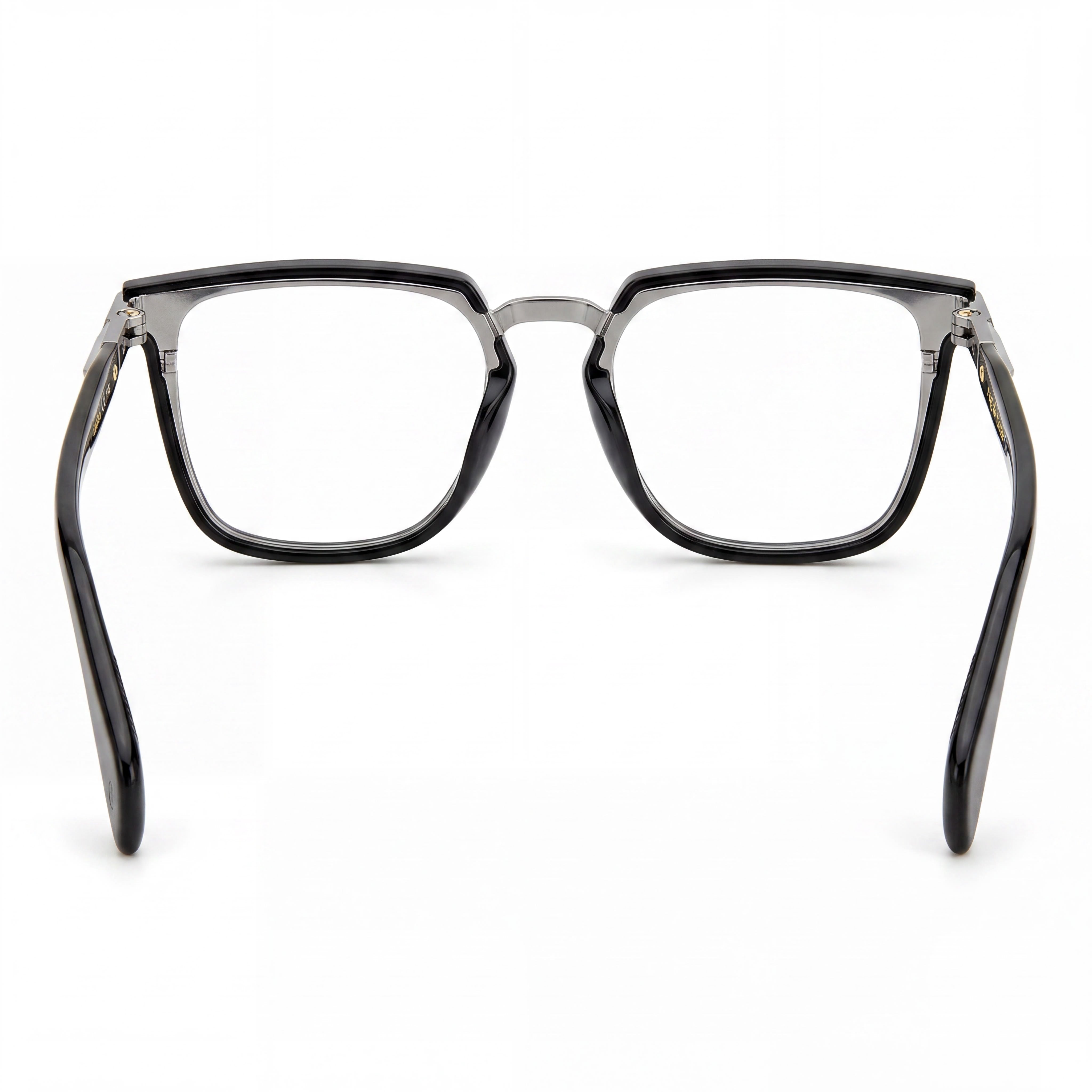 rag & bone Modern Unisex Metal Frame Eyeglasses in Black Dark Ruthenium, 51mm Lens Width, Photo 3
