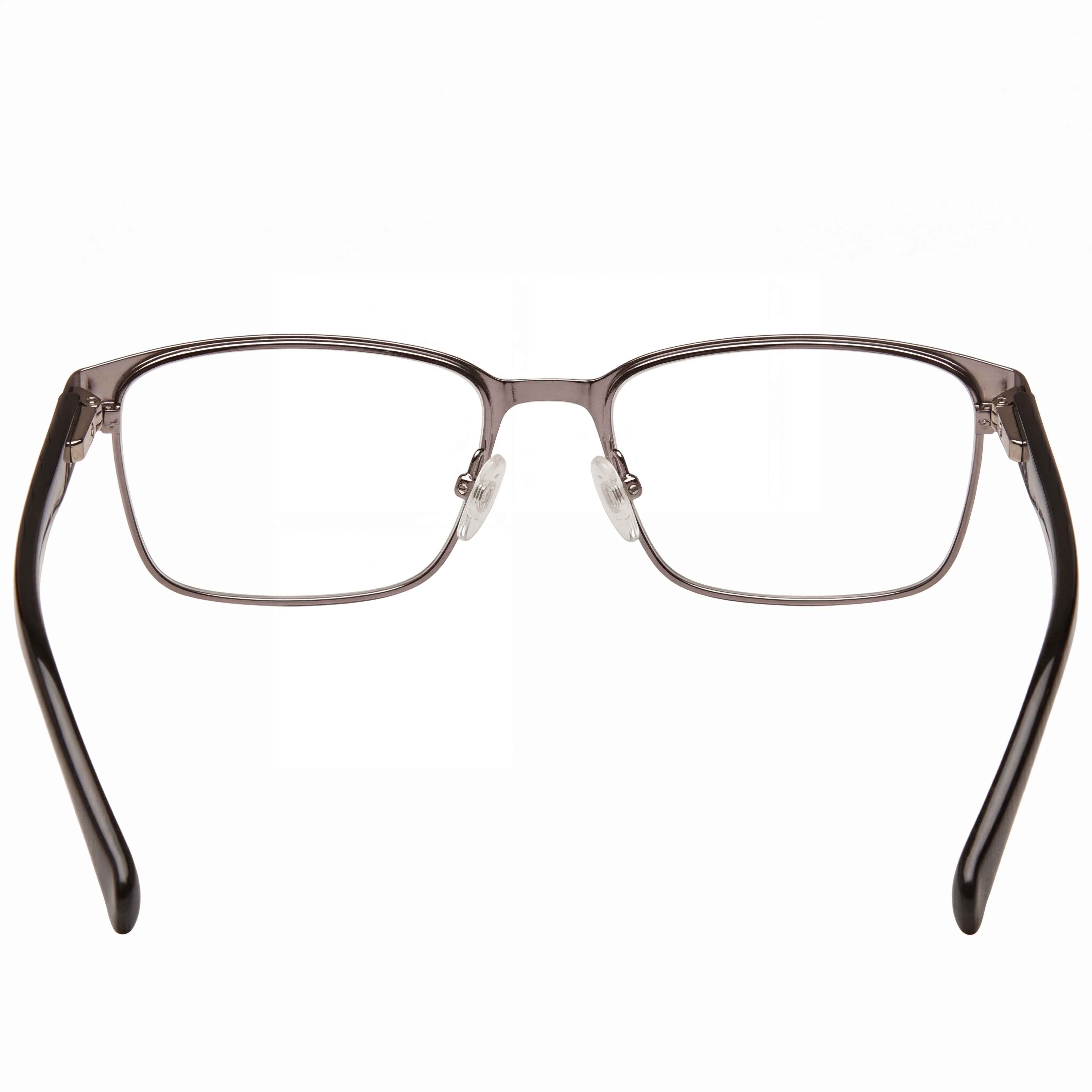 Gafas Pierre Cardin unisex con montura de acero de aleación, acabado en rutenio oscuro y lentes de policarbonato de 56 mm, Photo 3