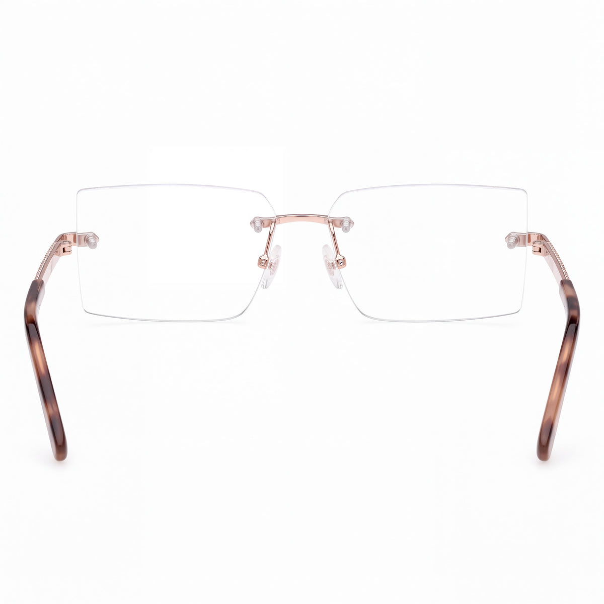 Gafas de sol clásicas de mujer MCM Worldwide con montura metálica en oro rosa y lentes multicolor 56-13-145, Photo 4