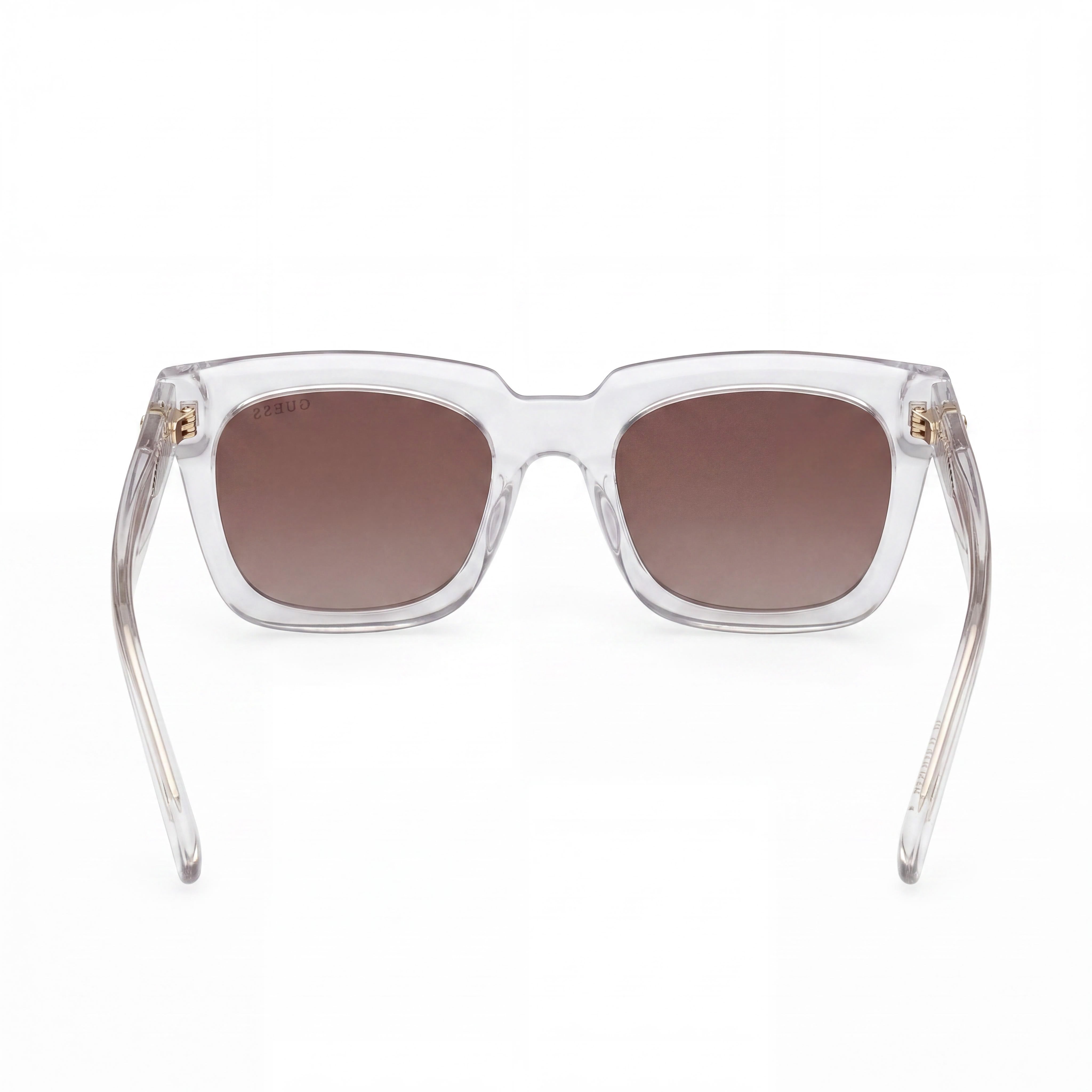 GUESS Gu00206 Unisex Crystal Injected Frame Sunglasses with Gradient Brown UV Polycarbonate Lenses 53-19-145, Photo 4