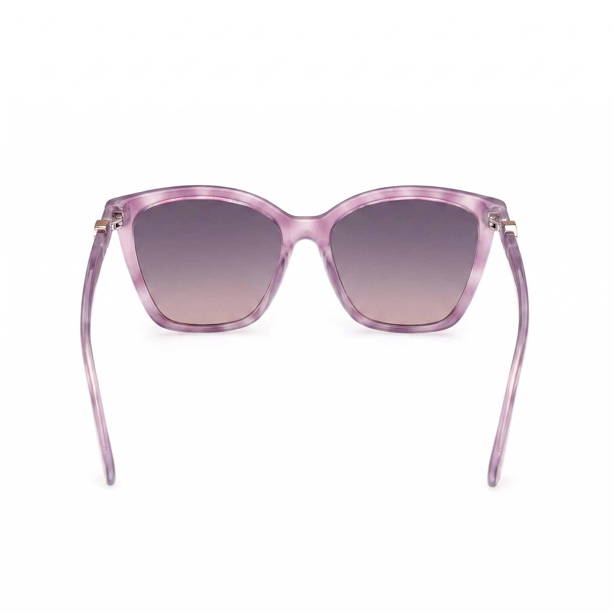 GUESS Gu00191 Women's Injected Frame Violet Havana Sunglasses, Gradient Mirror Violet Lenses, UV 400, 56mm, Photo 3