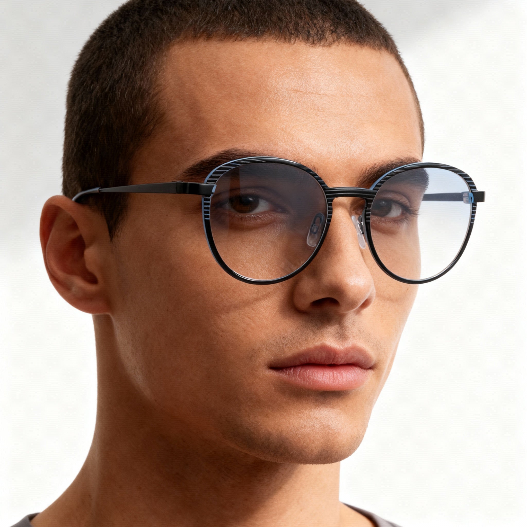 MCALLISTER Mc4532 Men's Black Metal Frame, Polarized Clear Polycarbonate Lenses 49-17-140, Photo 5