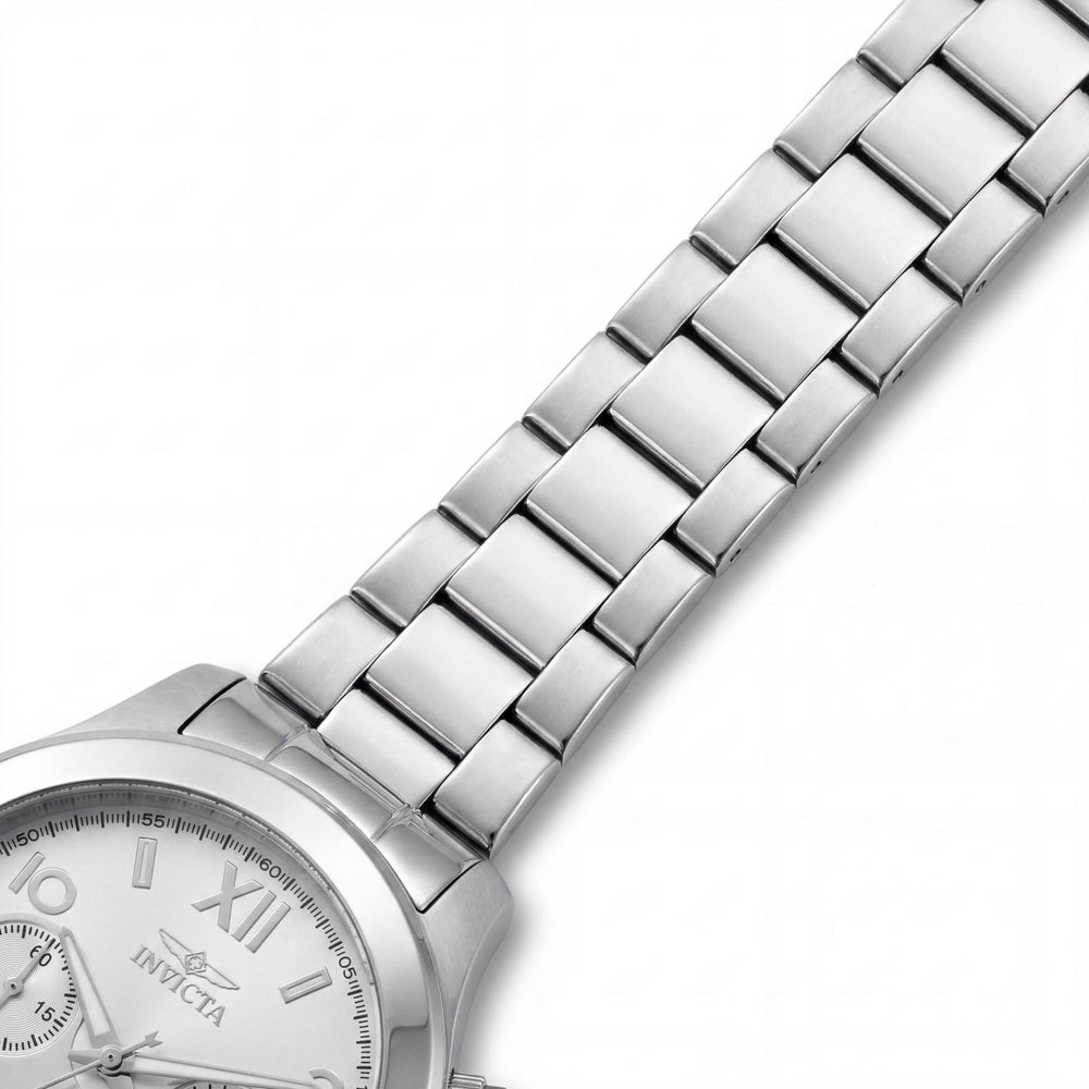 Invicta Angel Collection Women's Silver Stainless Steel Chronograph Glow In The Dark Watch