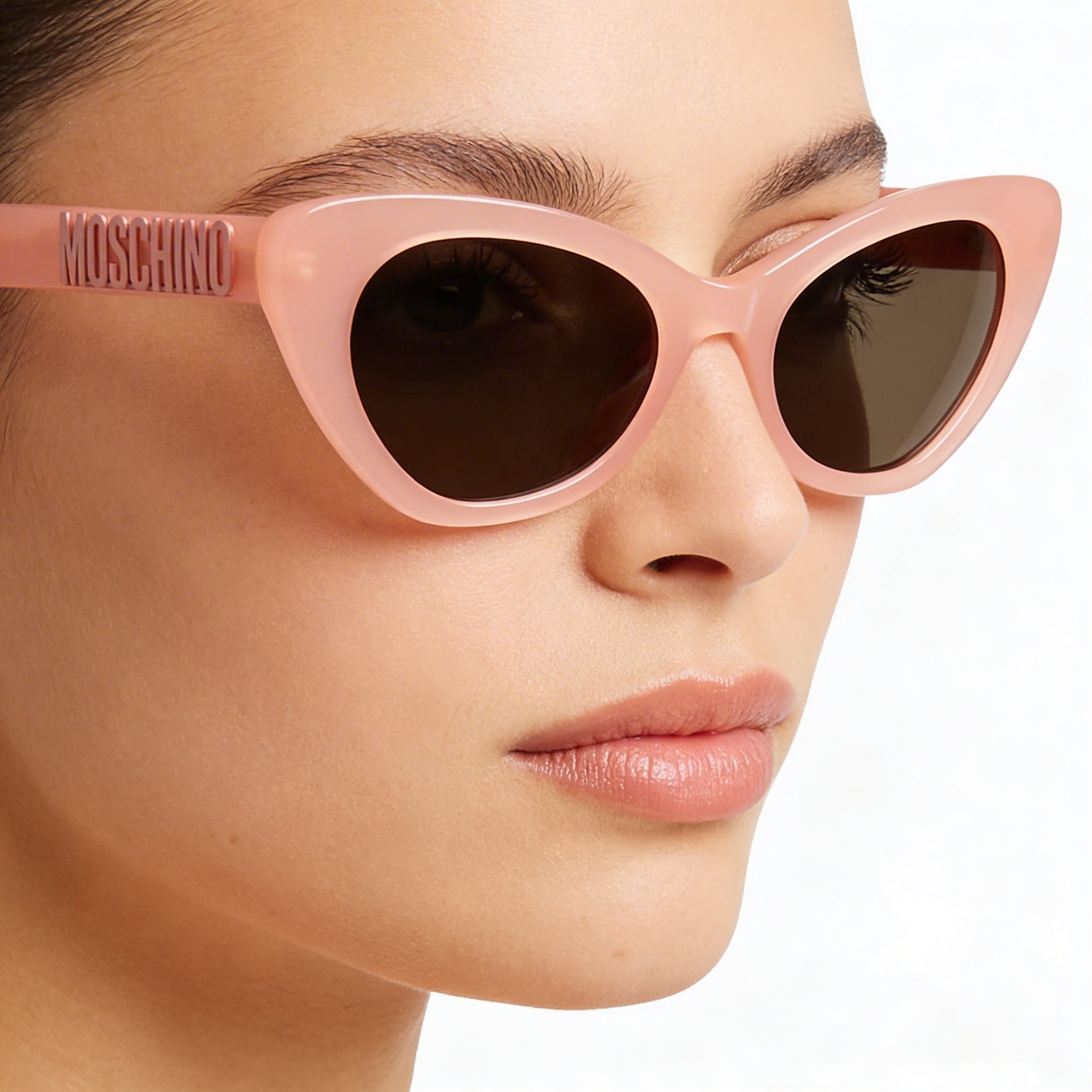 Gafas de sol Moschino Casual para mujer, montura de acetato naranja, lentes grises no polarizadas, protección UV, 51 mm, Photo 4
