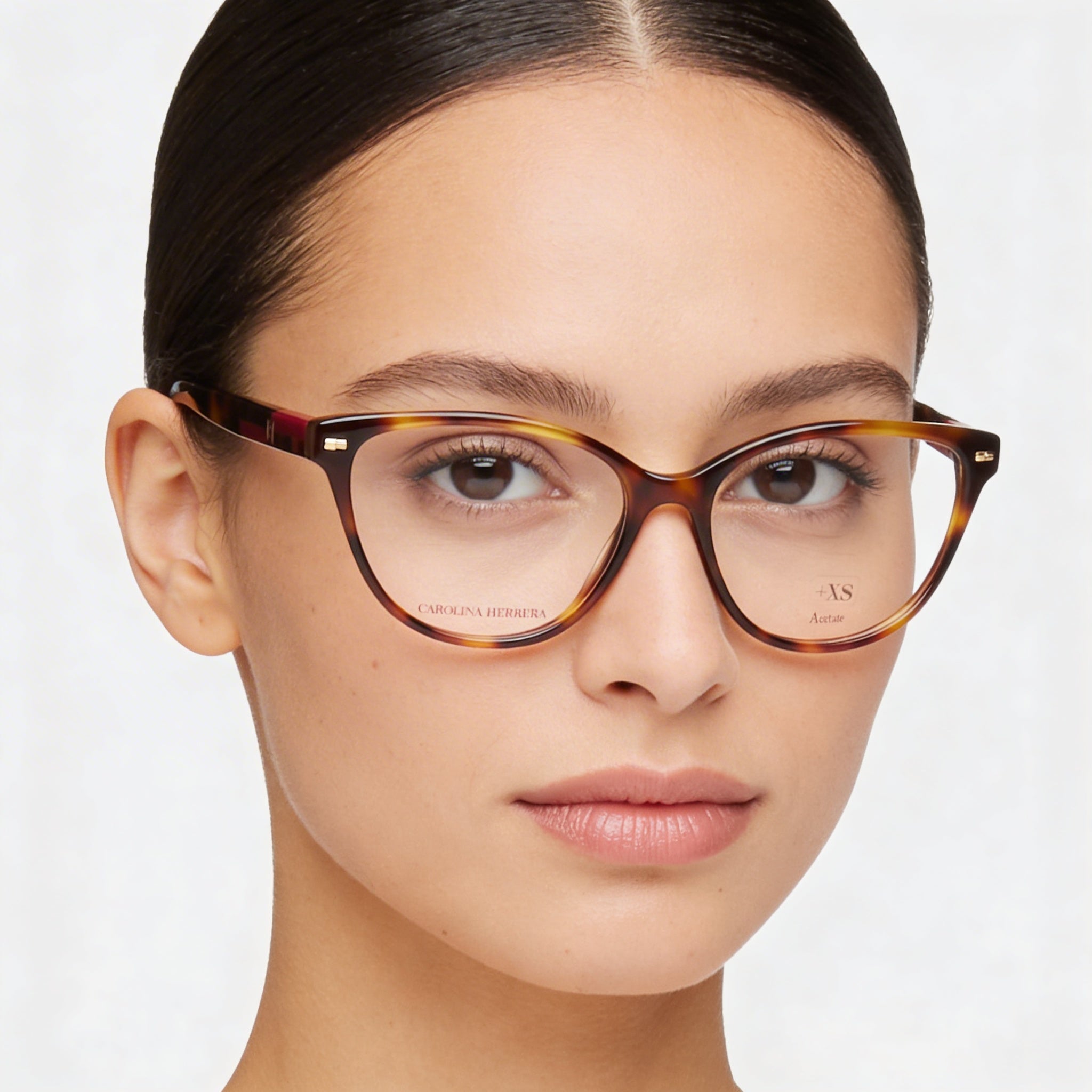 Gafas de sol Carolina Herrera Her 0190 Modern Style para mujer, montura de acetato, color rojo Habana, lente de 54 mm, Photo 4