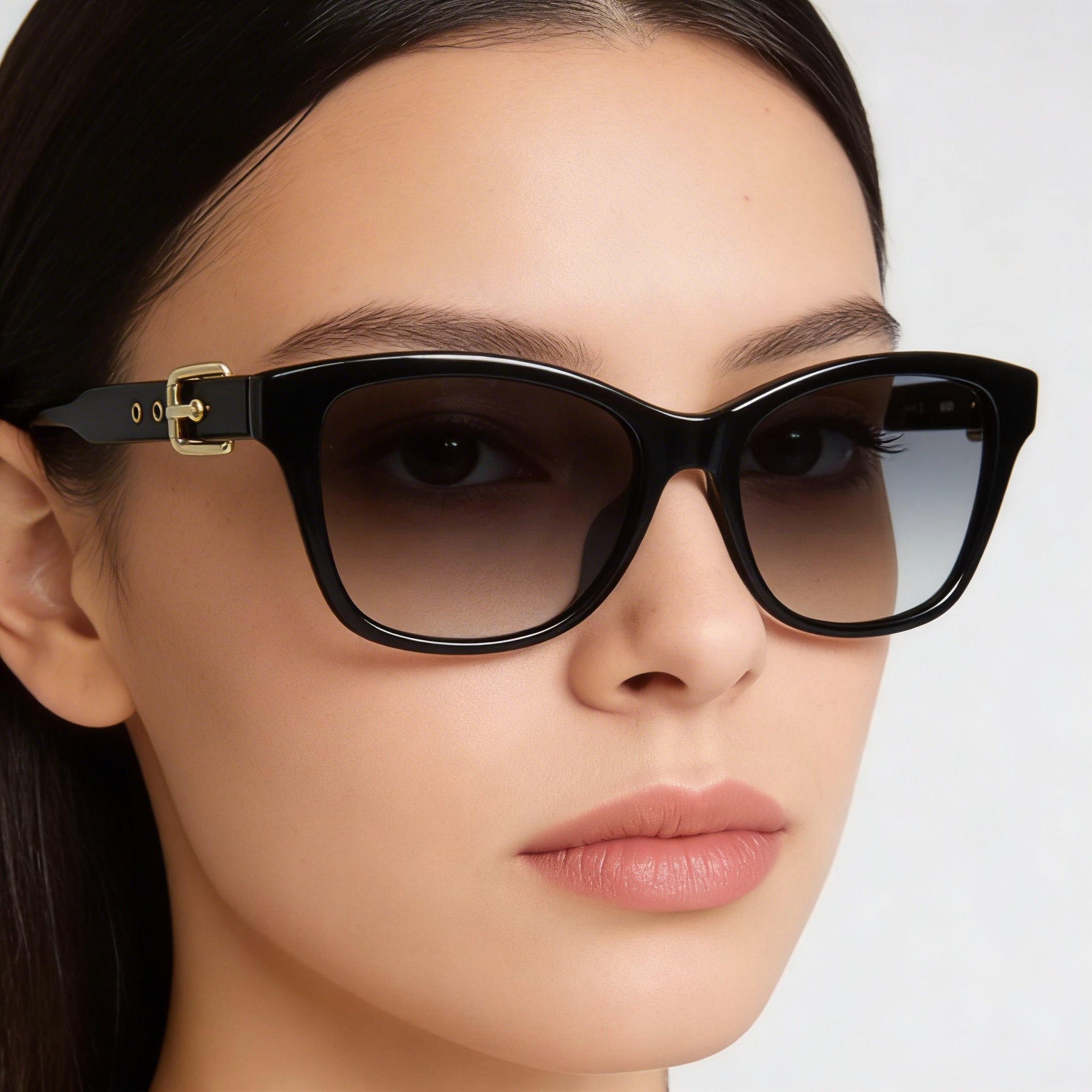 Moschino Women's Casual Sunglasses with Black CELLULOSE PROP. INJ Frame, UV Protected, 55mm Lens, Photo 4