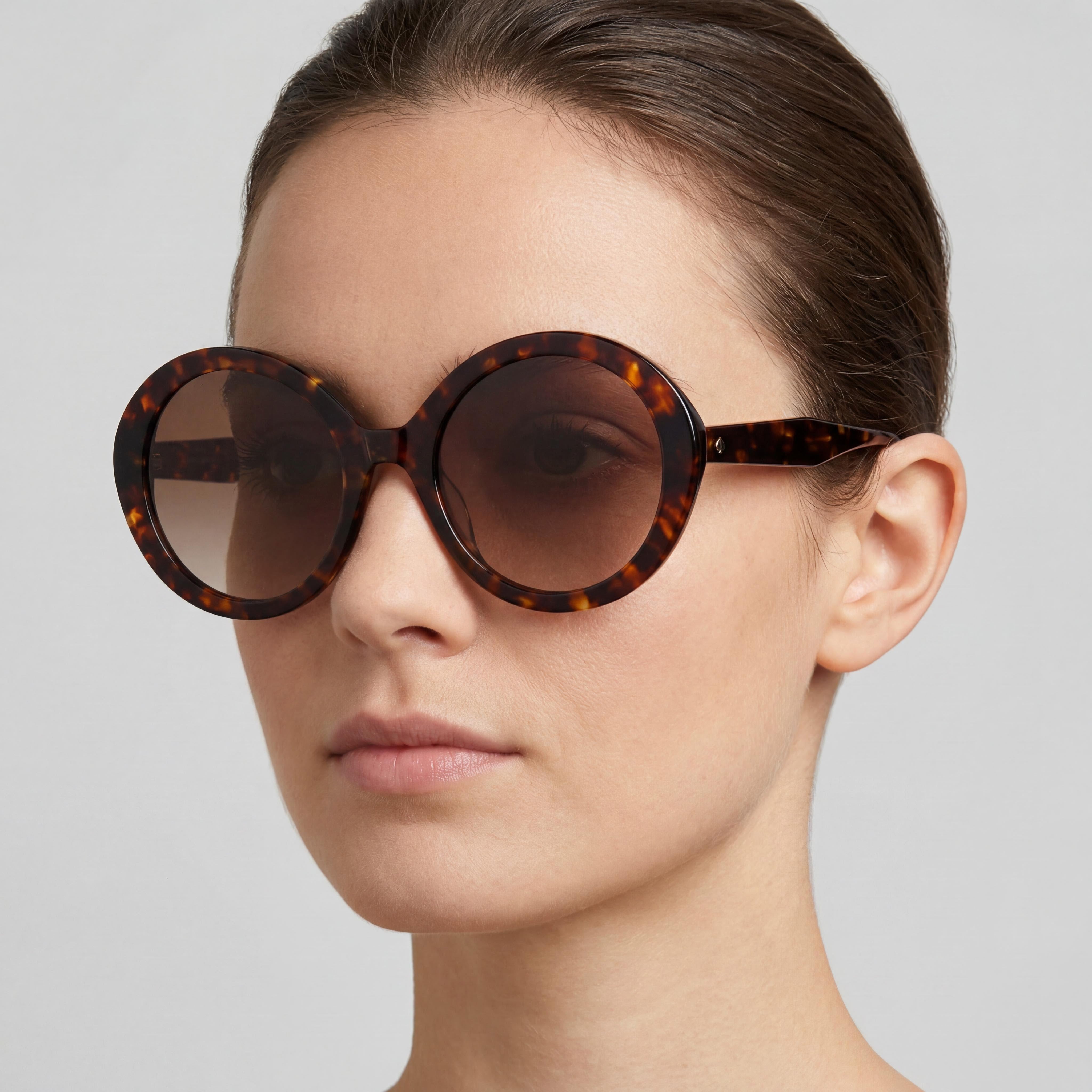 kate spade new york ZYA/G/S Seasonal Women's Havana Acetate Frame Polycarbonate Lens UV Protection Sunglasses 55mm, Photo 5