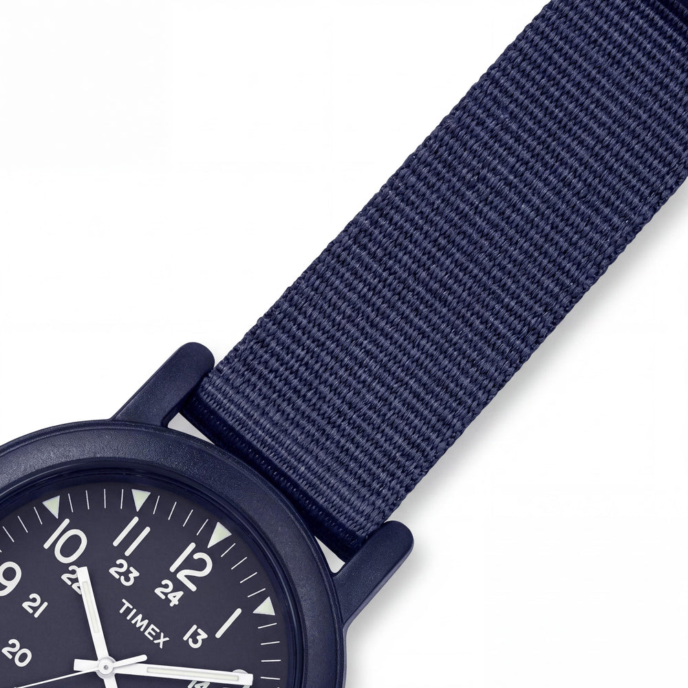 Timex Men's Strap Watch, Blue-Toned Case and Strap, Analog Display, Quartz Movement, Water Resistant