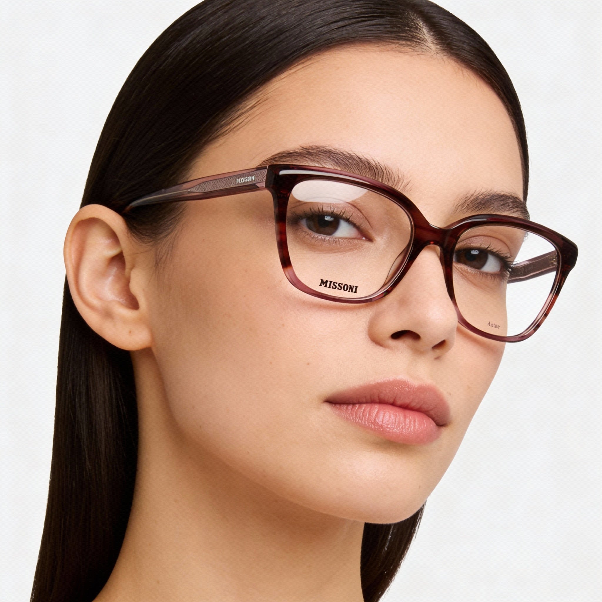 Missoni Modern Women's Pink Red Horn Acetate Eyewear 53mm, Photo 4