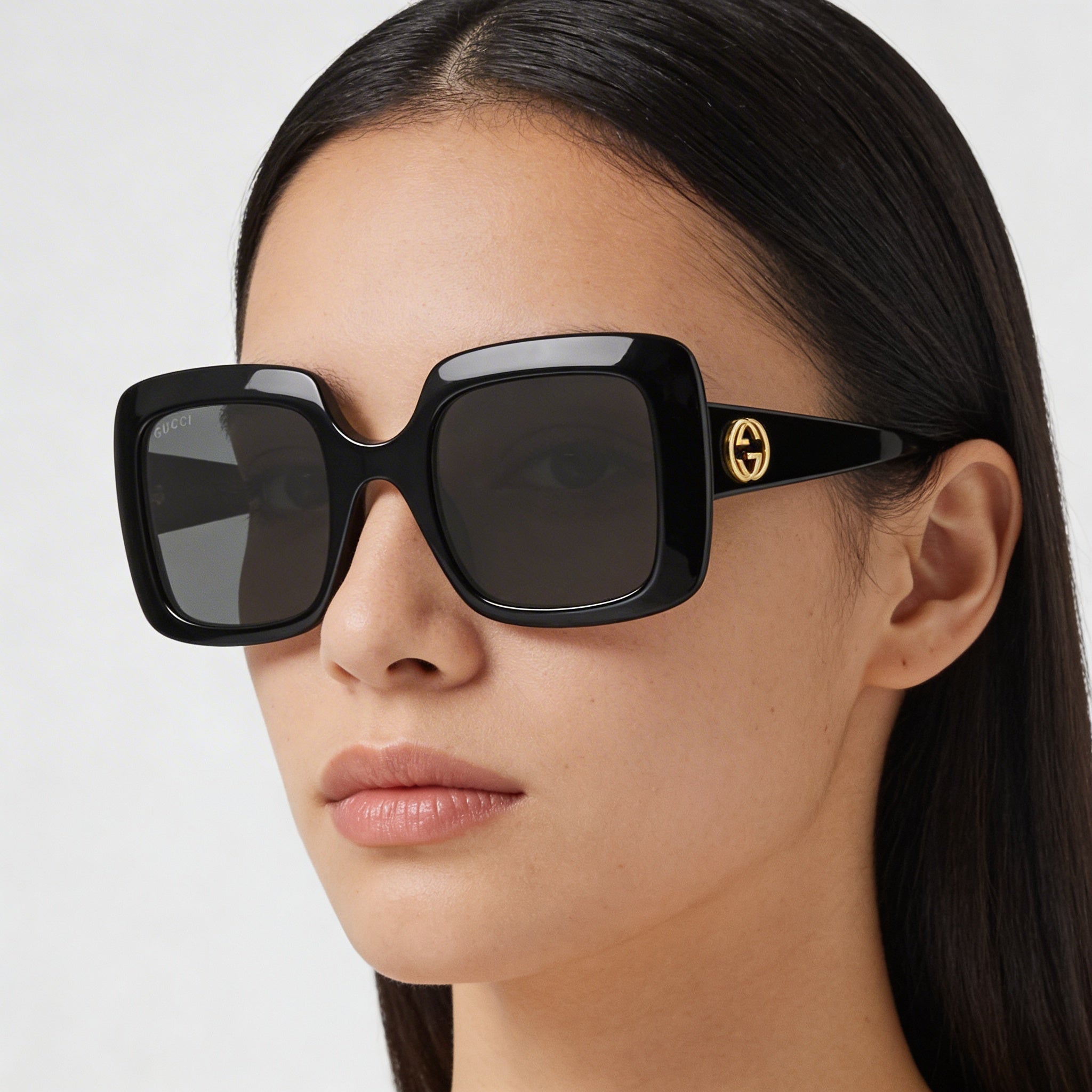 Gucci Gg0896s Women's Black Frame Grey Lens UV Protected Sunglasses 52mm, Photo 5