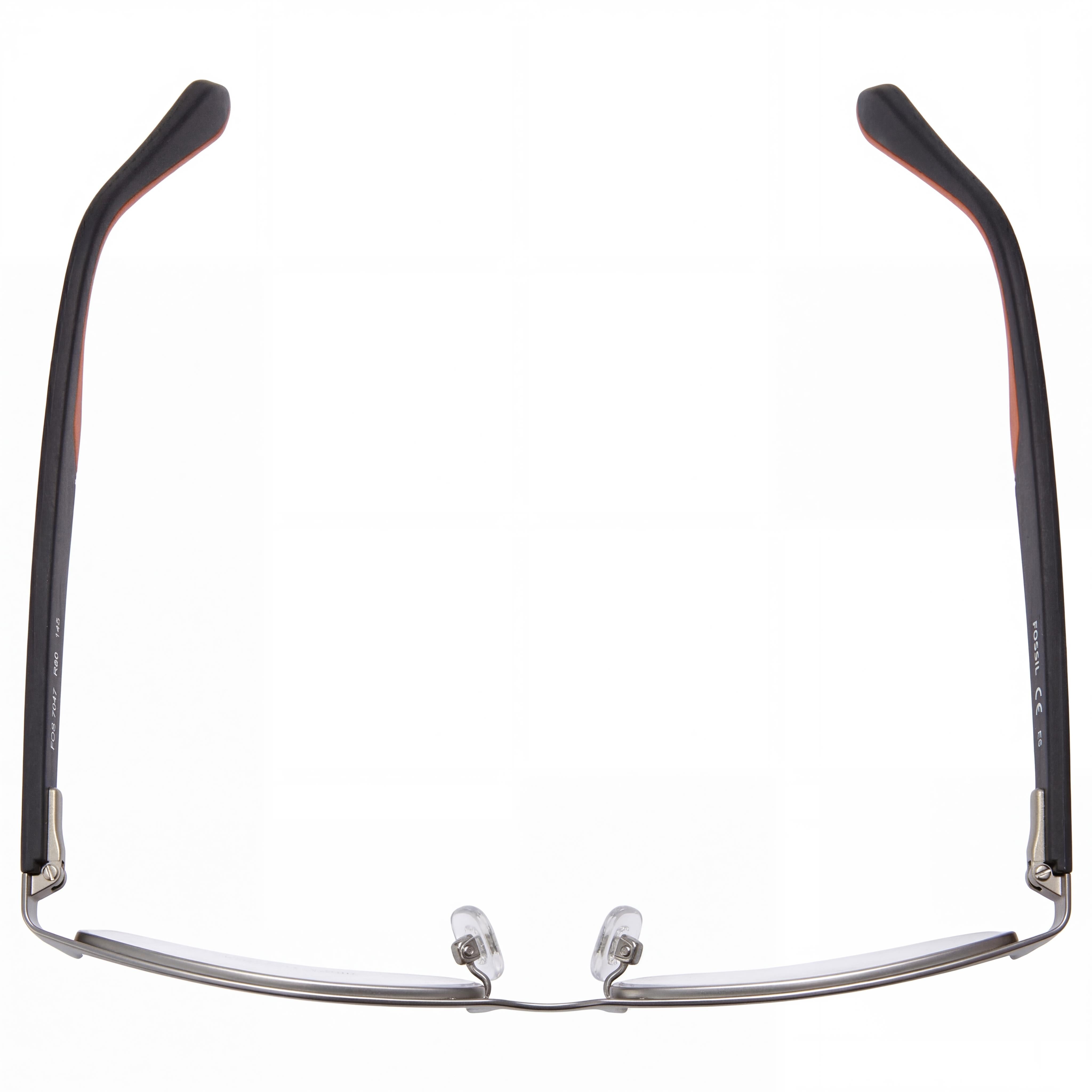 Fossil 7047 Women's Semi Matte Dark Ruthenium Metal Frame Eyeglasses 54mm, Photo 3