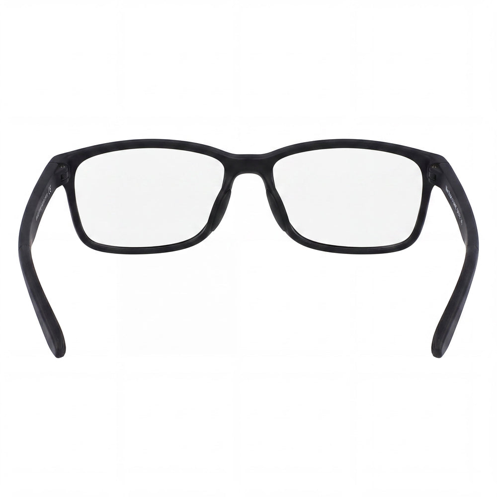 Nike Classic Unisex Eyewear with Acetate Frame in Matte Black and Polycarbonate Multicolor Lenses, 55mm Lens Width