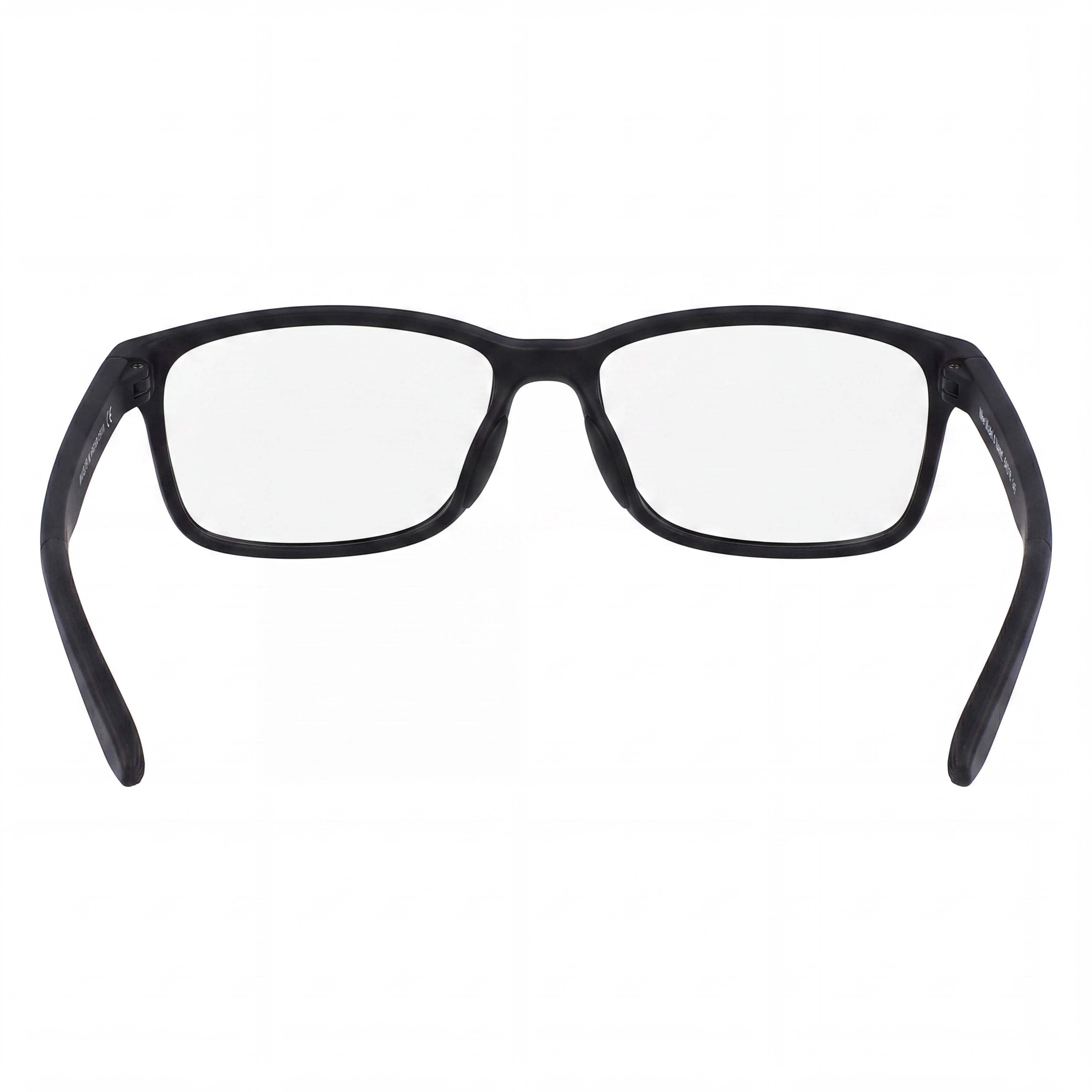 Nike Classic Unisex Eyewear with Acetate Frame in Matte Black and Polycarbonate Multicolor Lenses, 55mm Lens Width, Photo 3