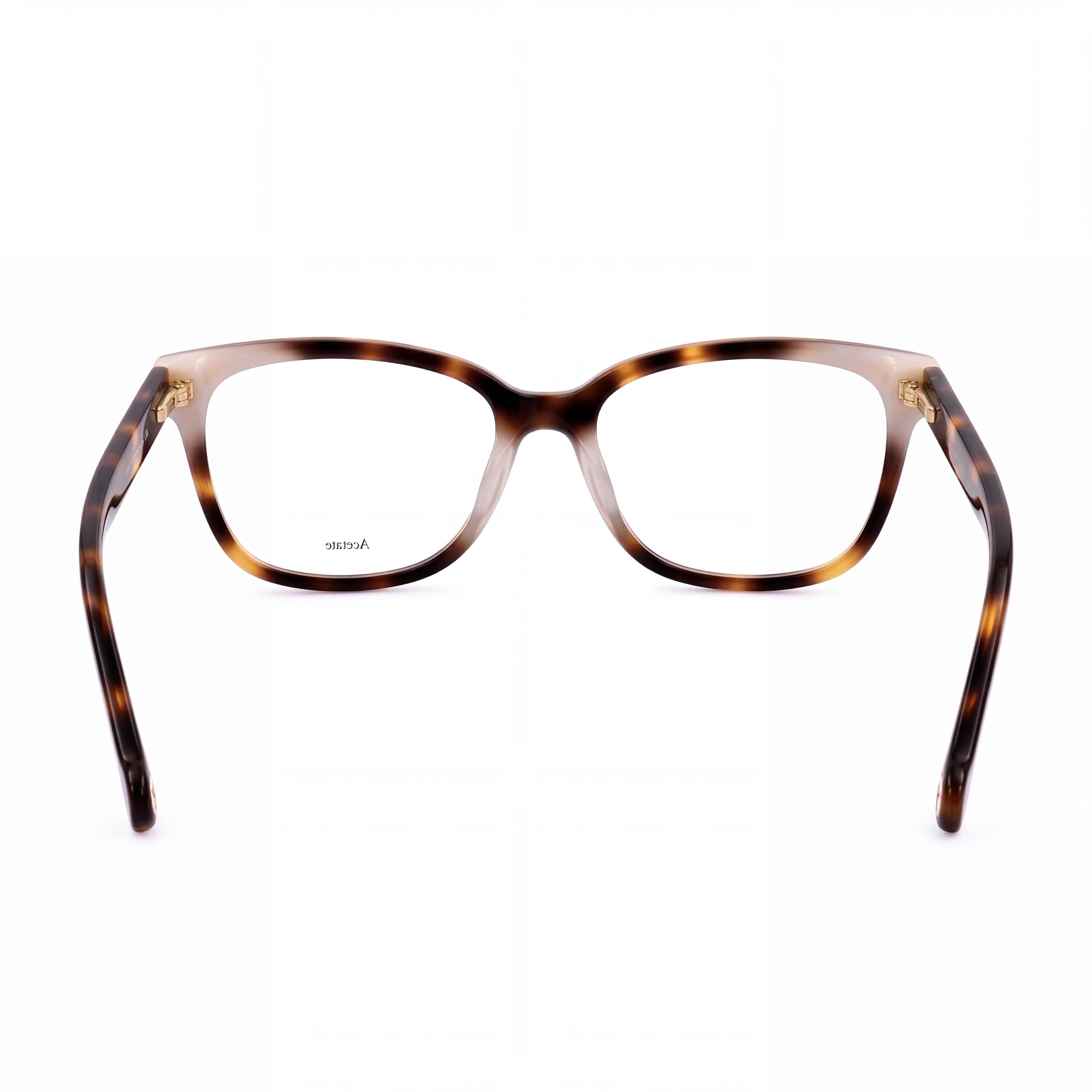 Carolina Herrera Casual Women's Eyeglass Frames with Acetate frame in Havana White, 54mm, Photo 4