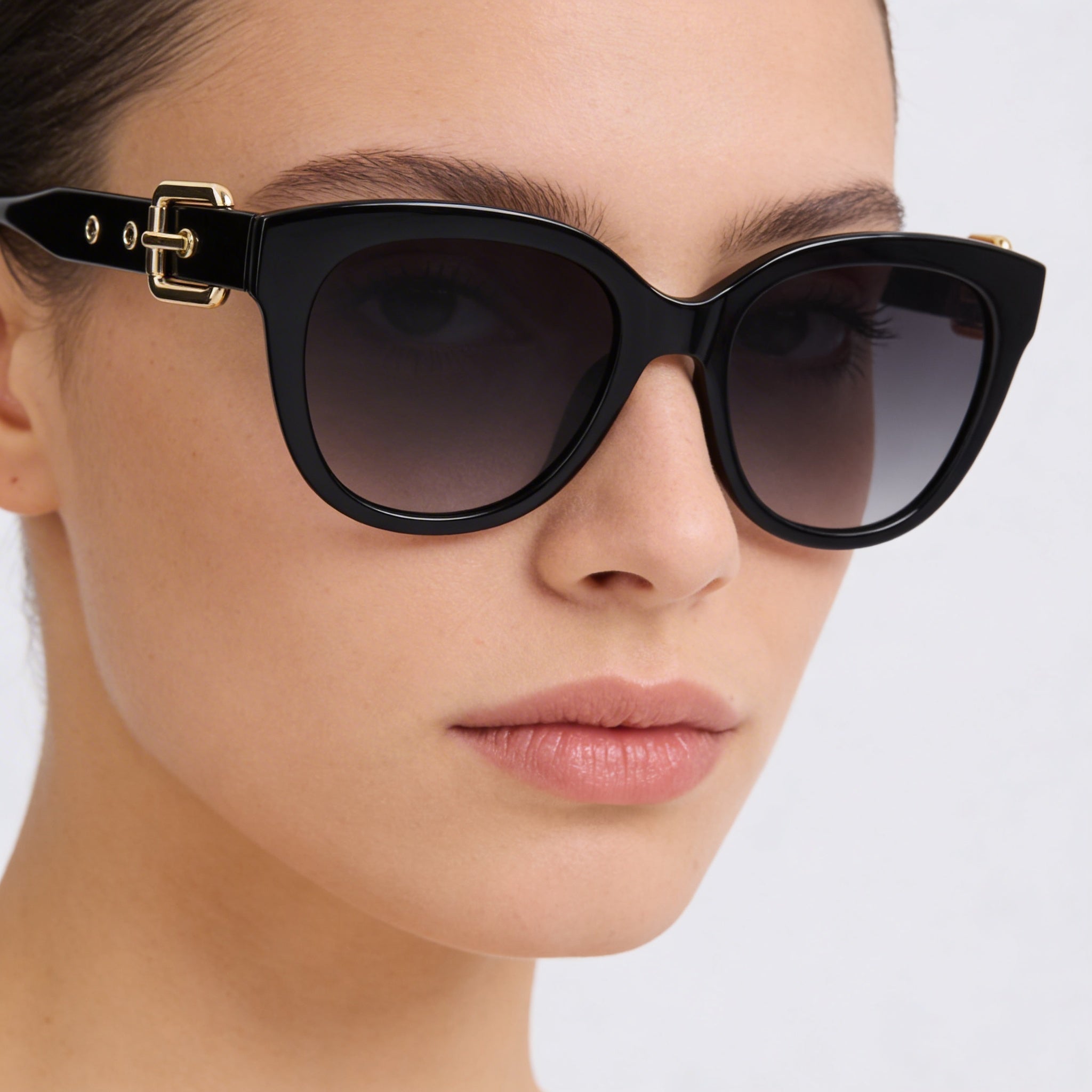 Moschino MOS143/S Casual Women's Havana Frame Brown Shaded Lens UV Protection Sunglasses 54mm, Photo 4