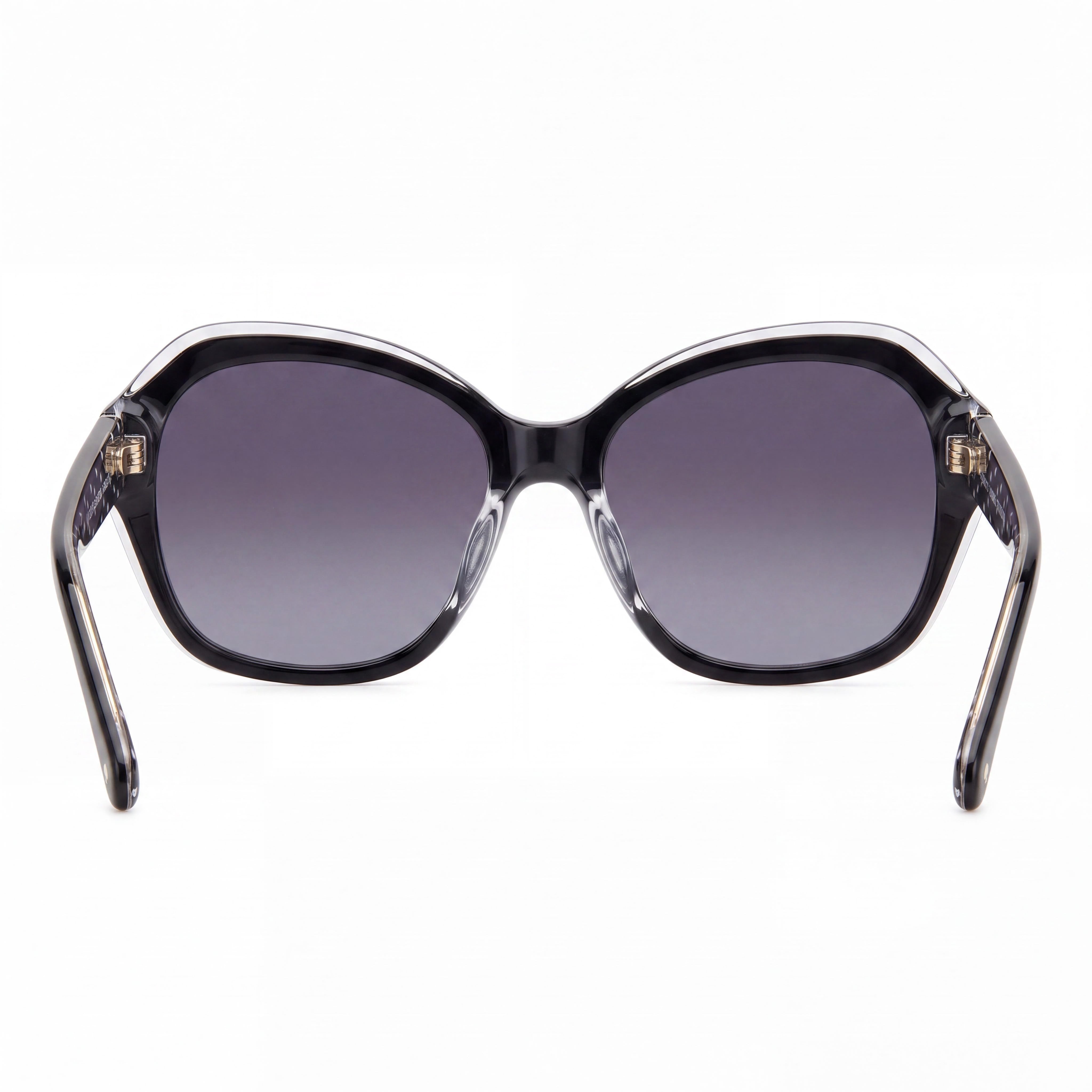 kate spade new york Lottie/G/S Women's Black Acetate Polarized UV Protection Grey Shaded Sunglasses 55mm, Photo 4