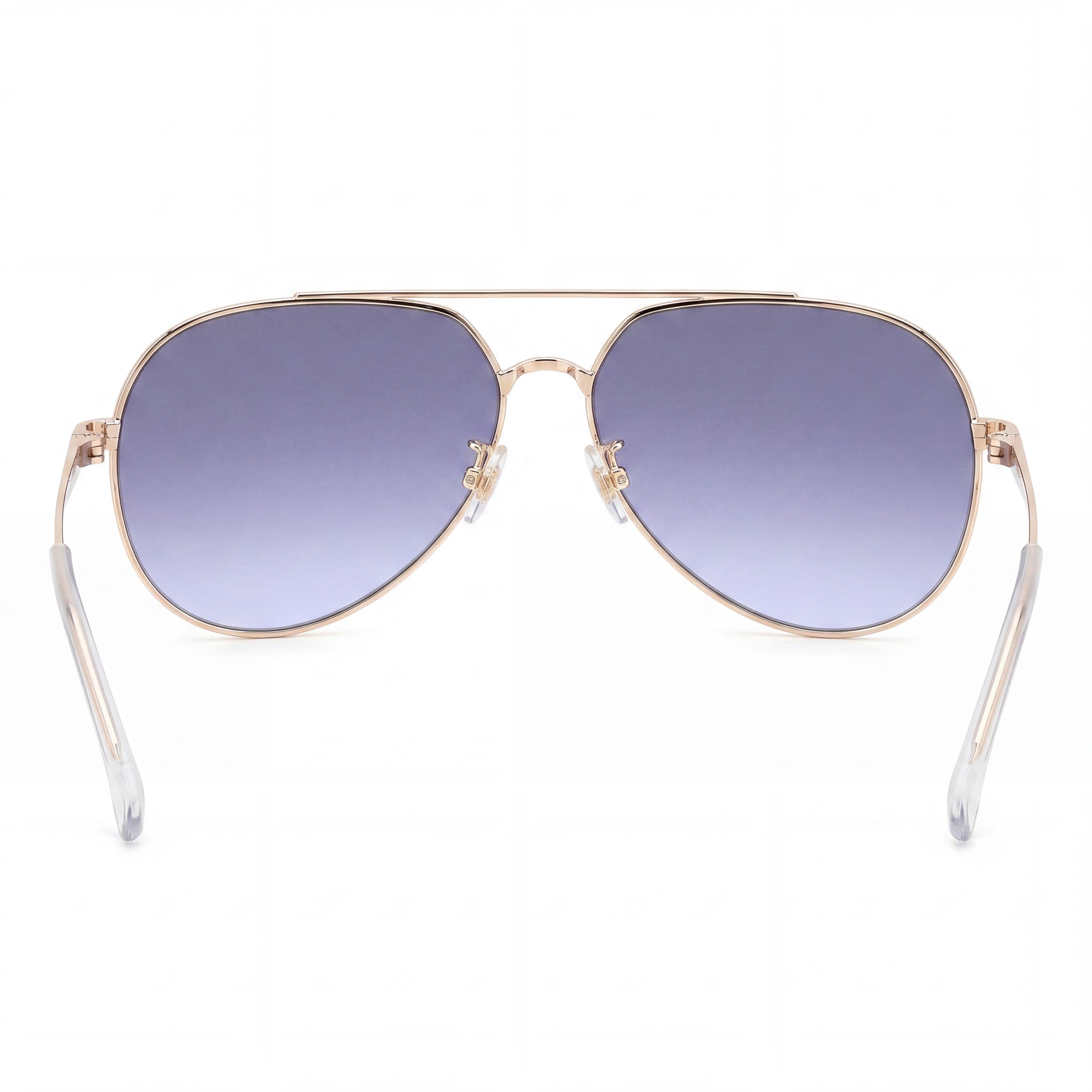 Carrera Casual Women's Stainless Steel Sunglasses Gold Blue Grey Azure with Blue Shaded Lenses & UV Protection 63-13-140, Photo 4