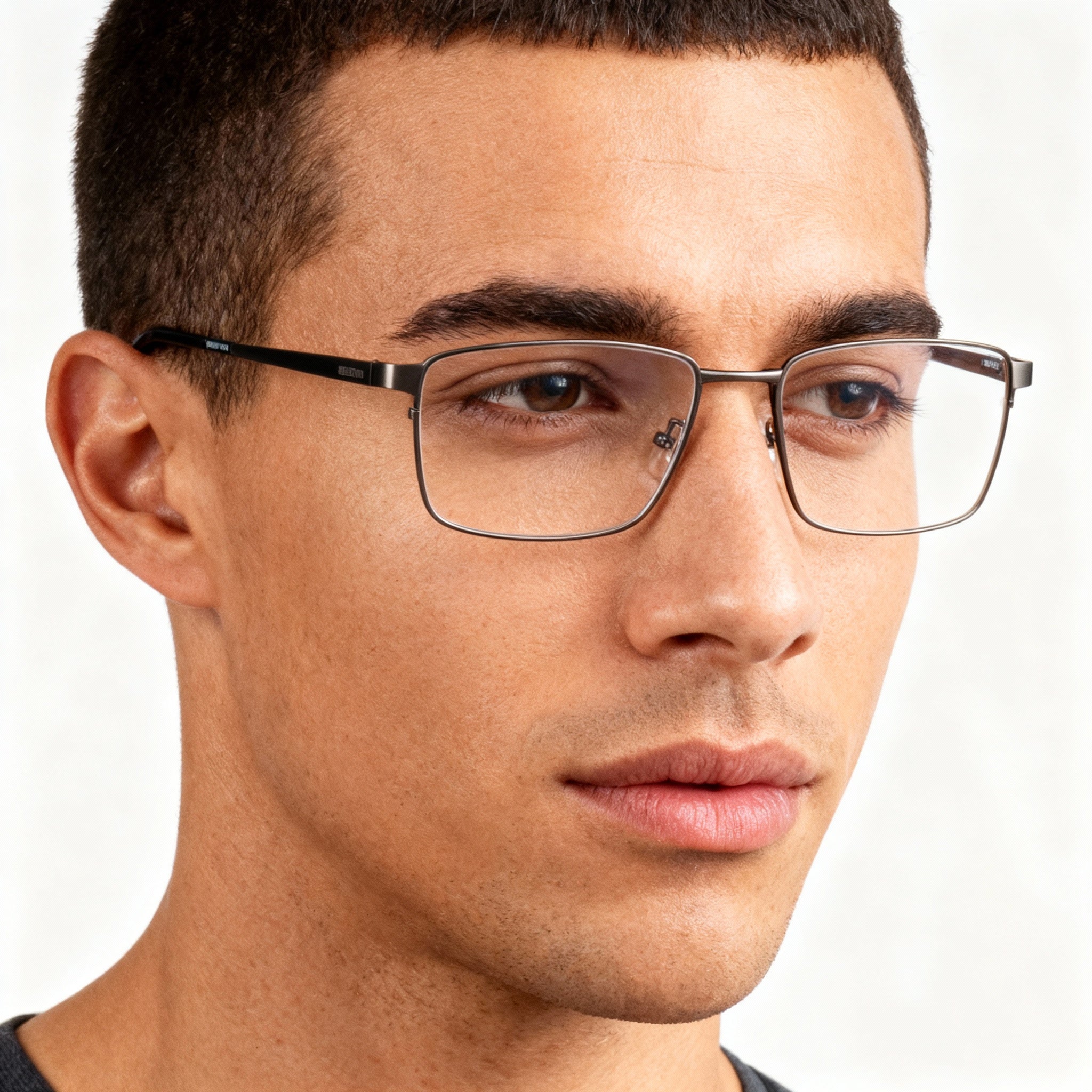 Harley-Davidson Hd9028 Men's Matte Gunmetal Titanium Polarized Clear Sunglasses 54-17-145, Photo 5