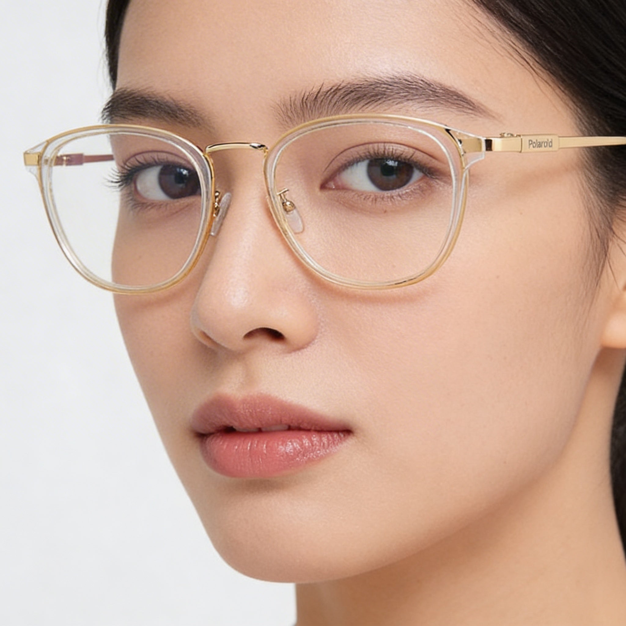 Polaroid Pld D439/G Optical Eyeglasses for Women, Injected Frame in Crystal Gold, 52mm Lens Width, Photo 4