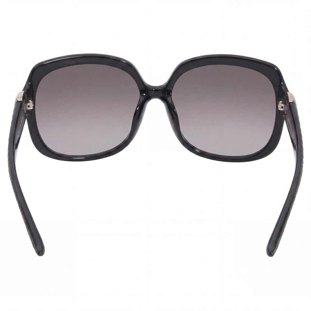 Salvatore Ferragamo Classic Women's Black Plastic Sunglasses, Grey Gradient Lenses, UV Protection, 59mm
