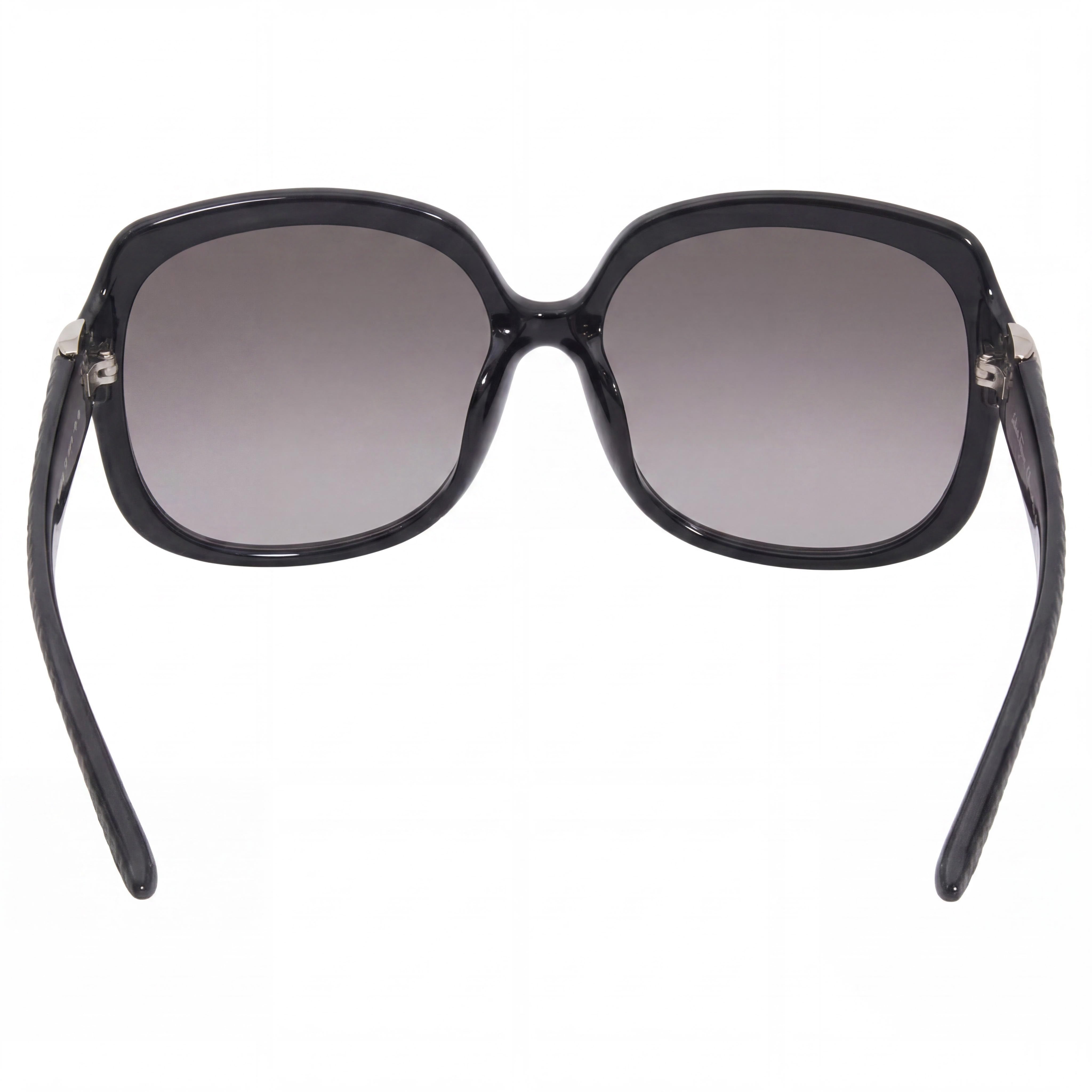 Salvatore Ferragamo Classic Women's Black Plastic Sunglasses, Grey Gradient Lenses, UV Protection, 59mm, Photo 3