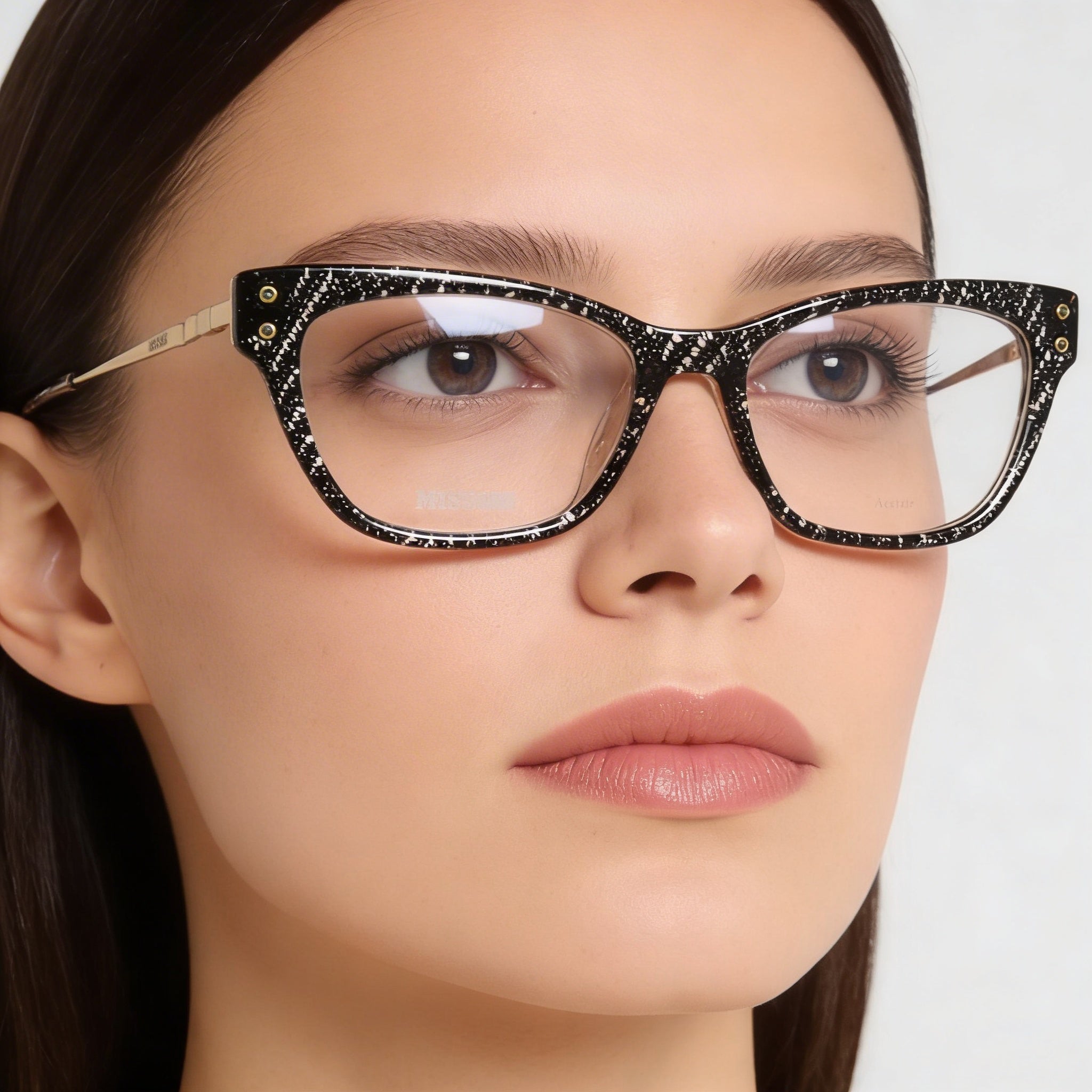 Missoni 0045 Black Nude Cat Eye Eyeglasses for Women, Polyamide 52mm, Photo 4
