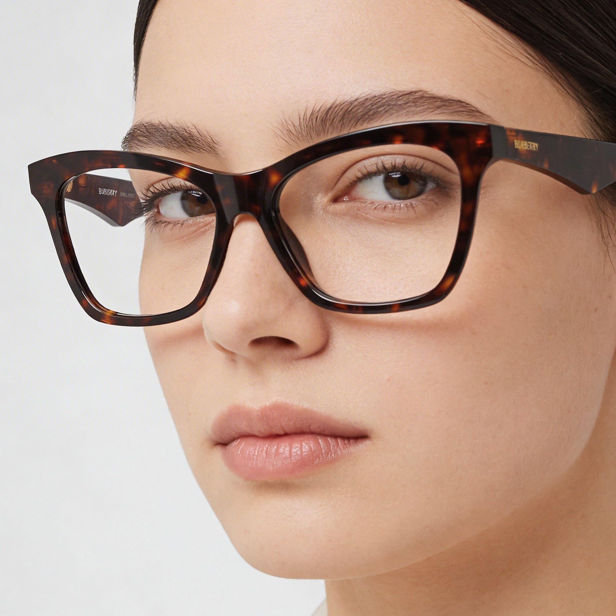 BURBERRY Women's Tortoise Optical Frames with Clear Demo Lenses, Lenses can be Replaced with Custom Prescription Lenses, Photo 4