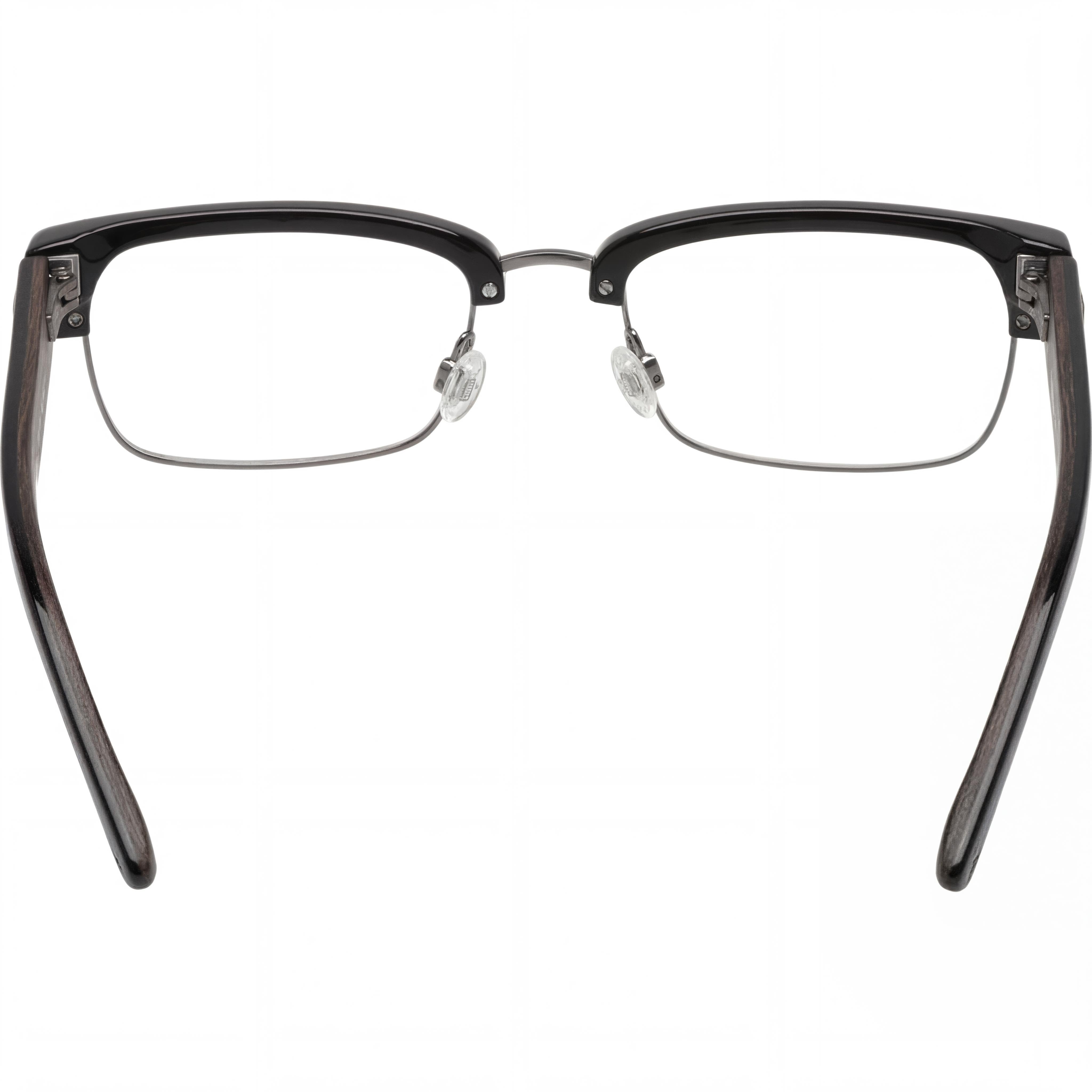 Gafas Espía LEWIS 573456388000 Unisex Rectangular Montura Completa de Metal Lentes Transparentes sin Aumento Negro 51mm, Photo 3