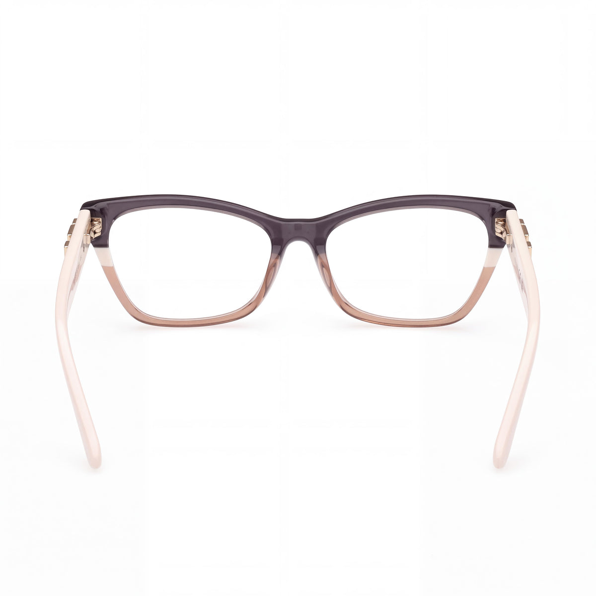 GUESS Gu2979 Women's Eyeglasses featuring Grey Striped Ivory Plastic Frame & Clear Lenses, 52mm Lens Width, Photo 4