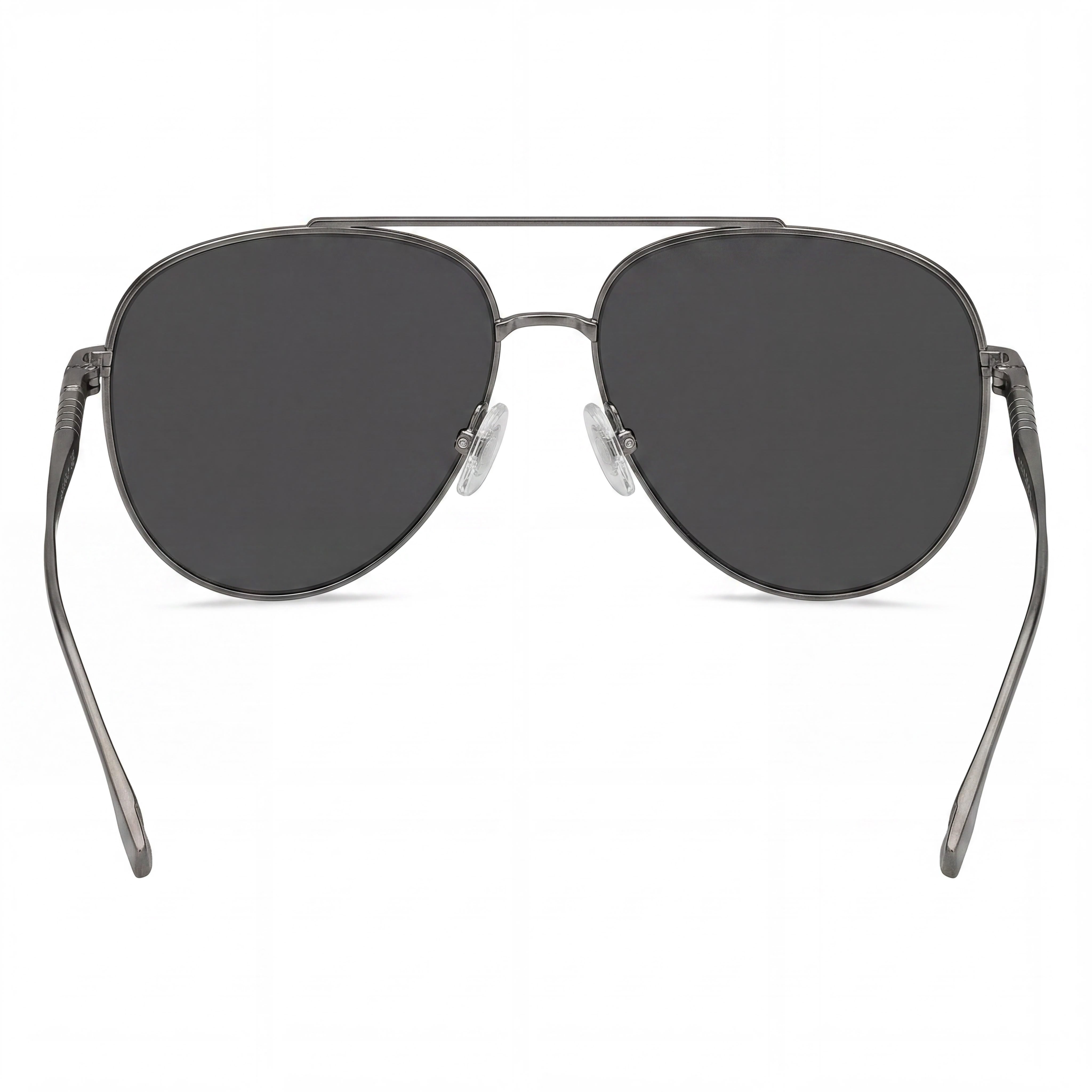 Hugo Boss Boss 1296/F/S Men's Stainless Steel Matte Ruthenium Gray Sunglasses with UV Protection 63mm, Photo 4