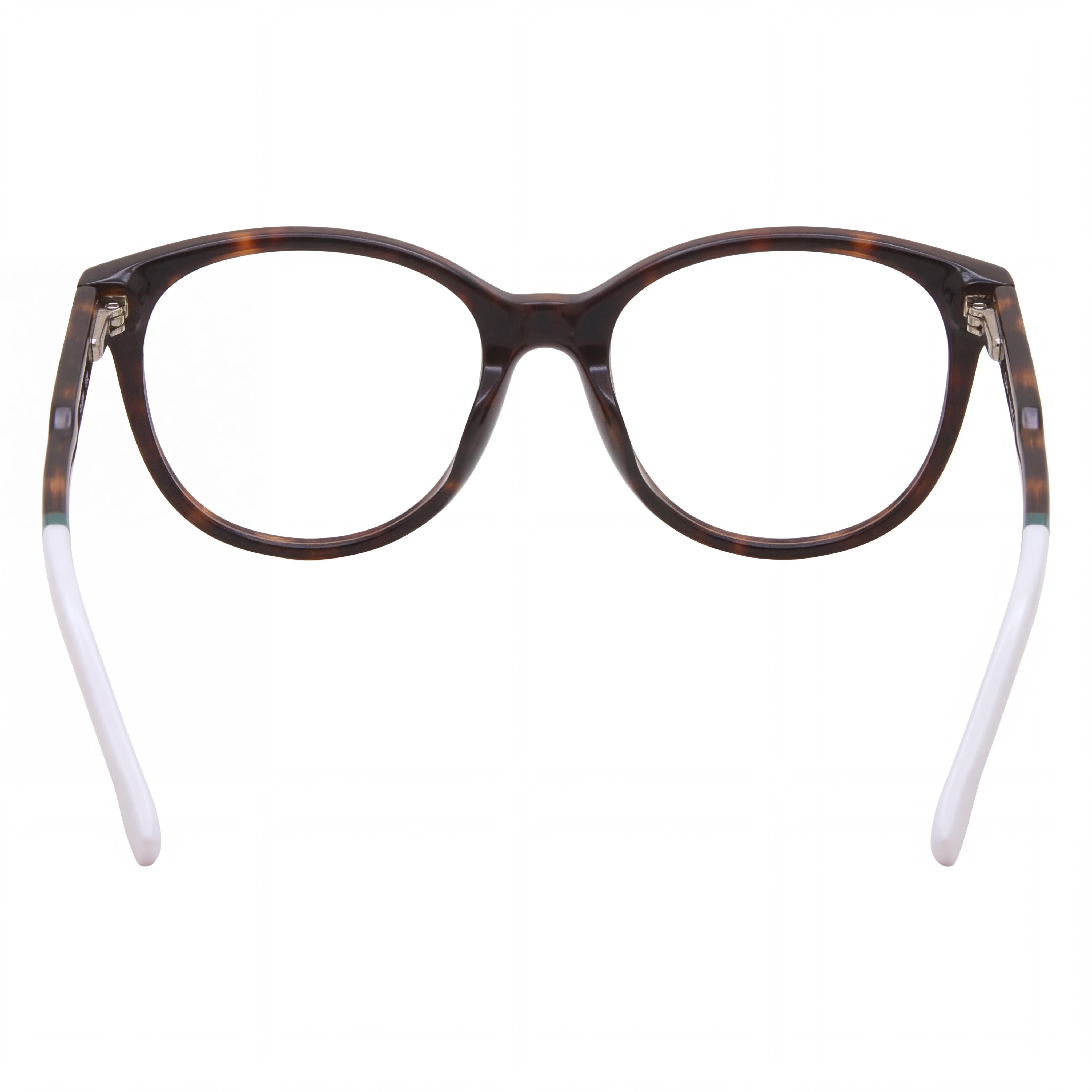 Montura de gafas Lacoste Modern Unisex Havana de plástico con lentes de demostración sin receta, 48 mm, Photo 3